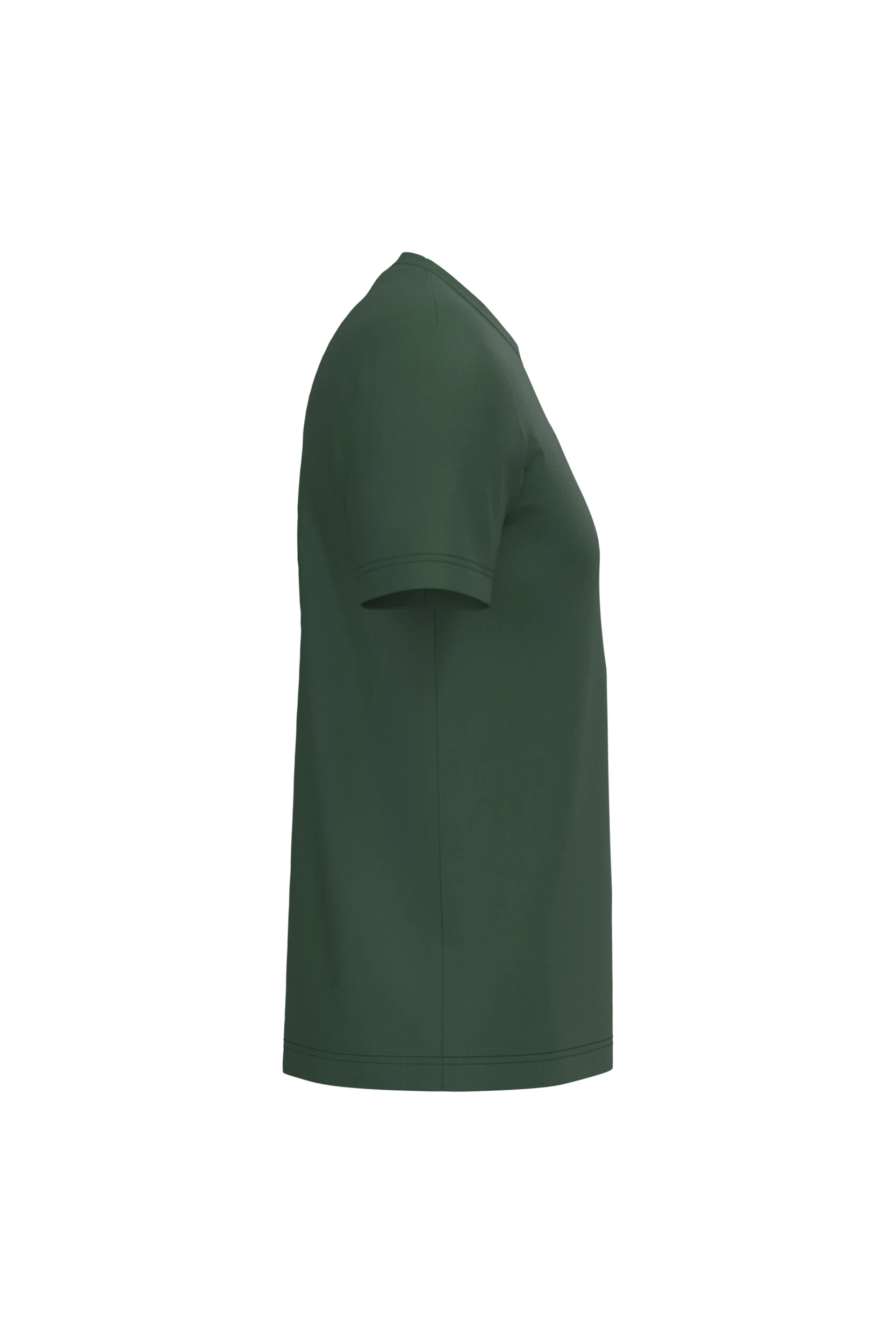 T-shirt col rond manches courtes vert forêt