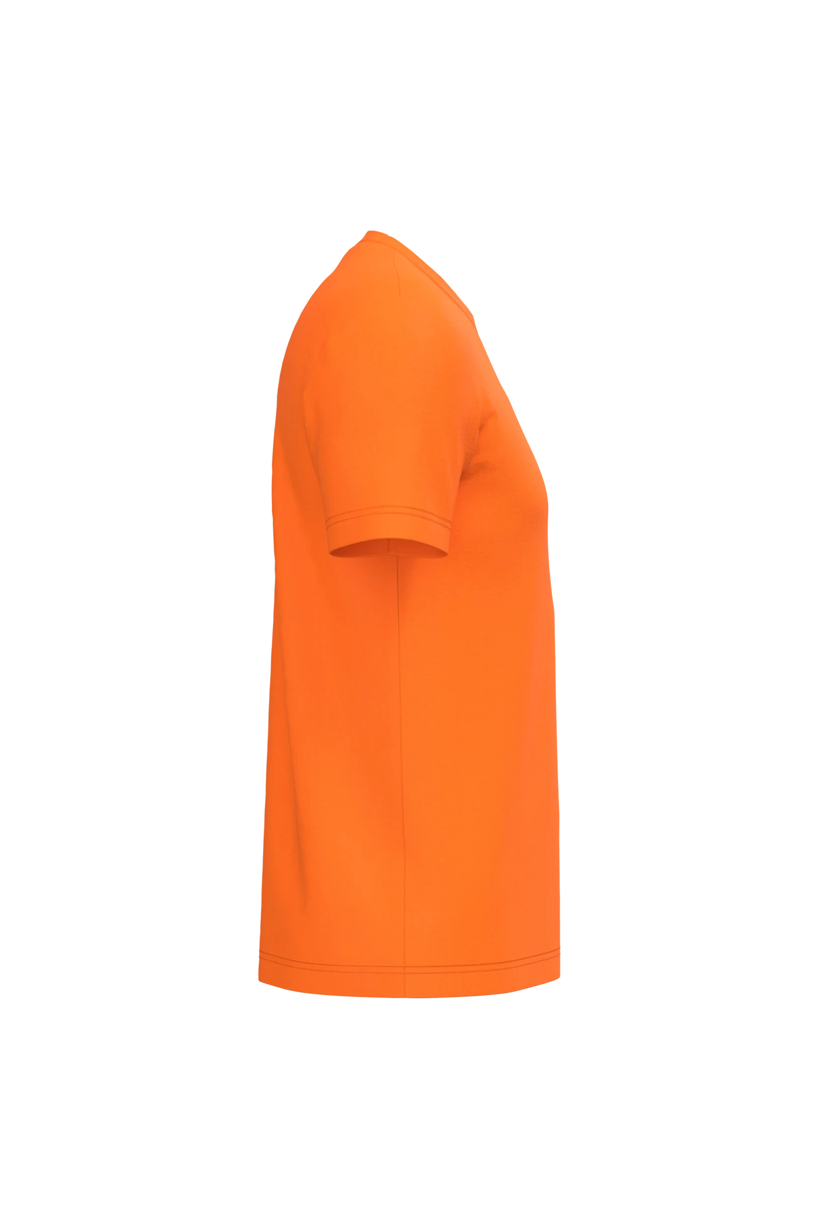 T-shirt col rond manches courtes orange