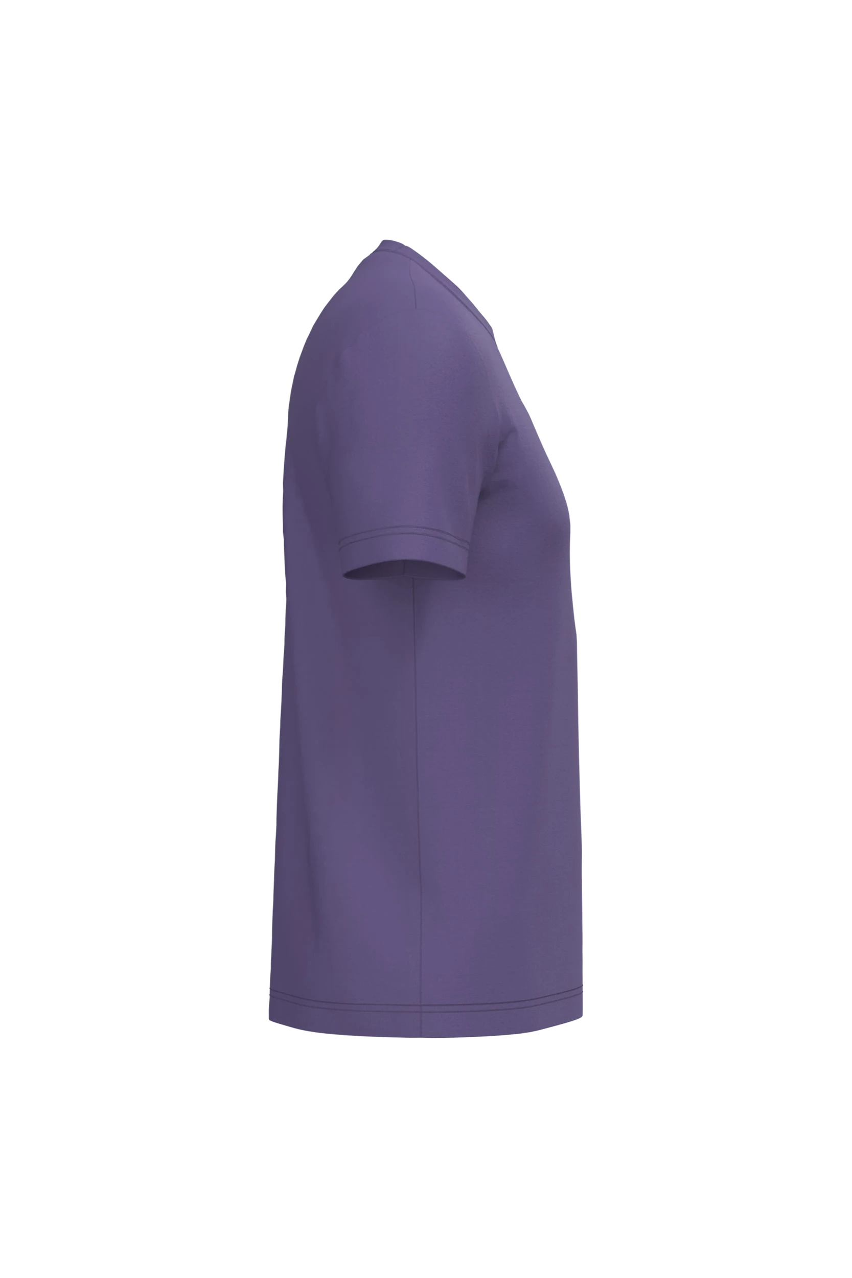 T-shirt col rond manches courtes violet