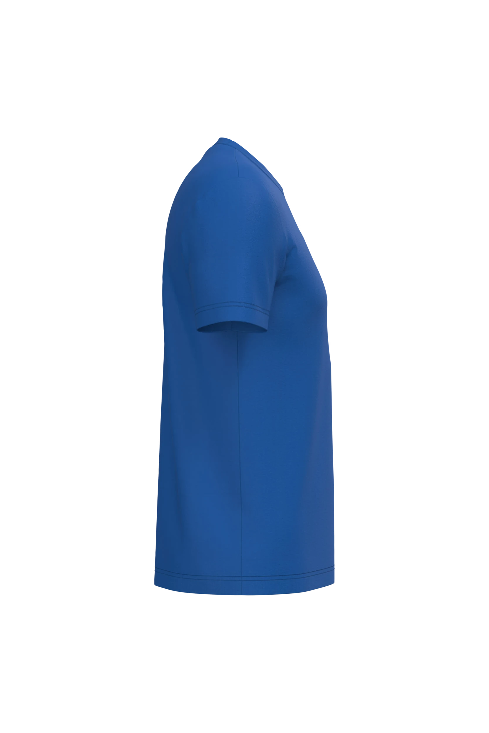 T-shirt col rond manches courtes bleu