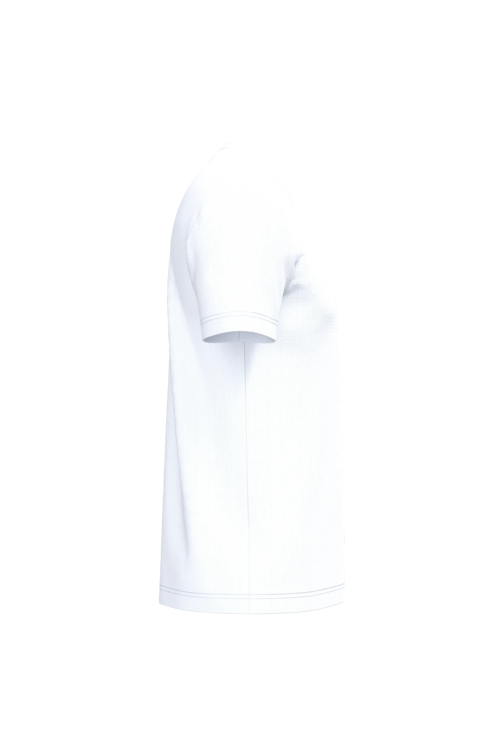 T-shirt col rond manches courtes blanc