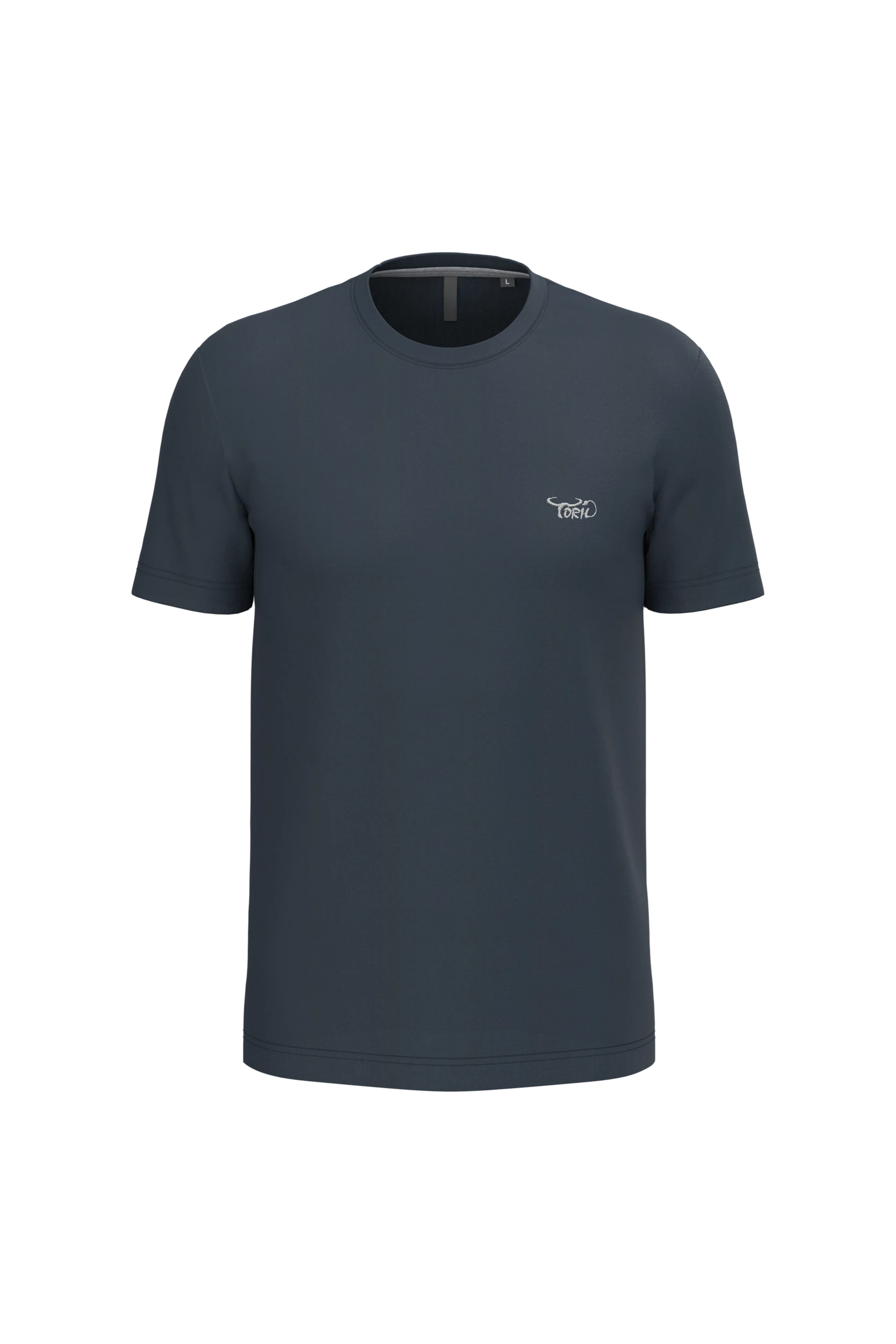 T-shirt col rond manches courtes marine