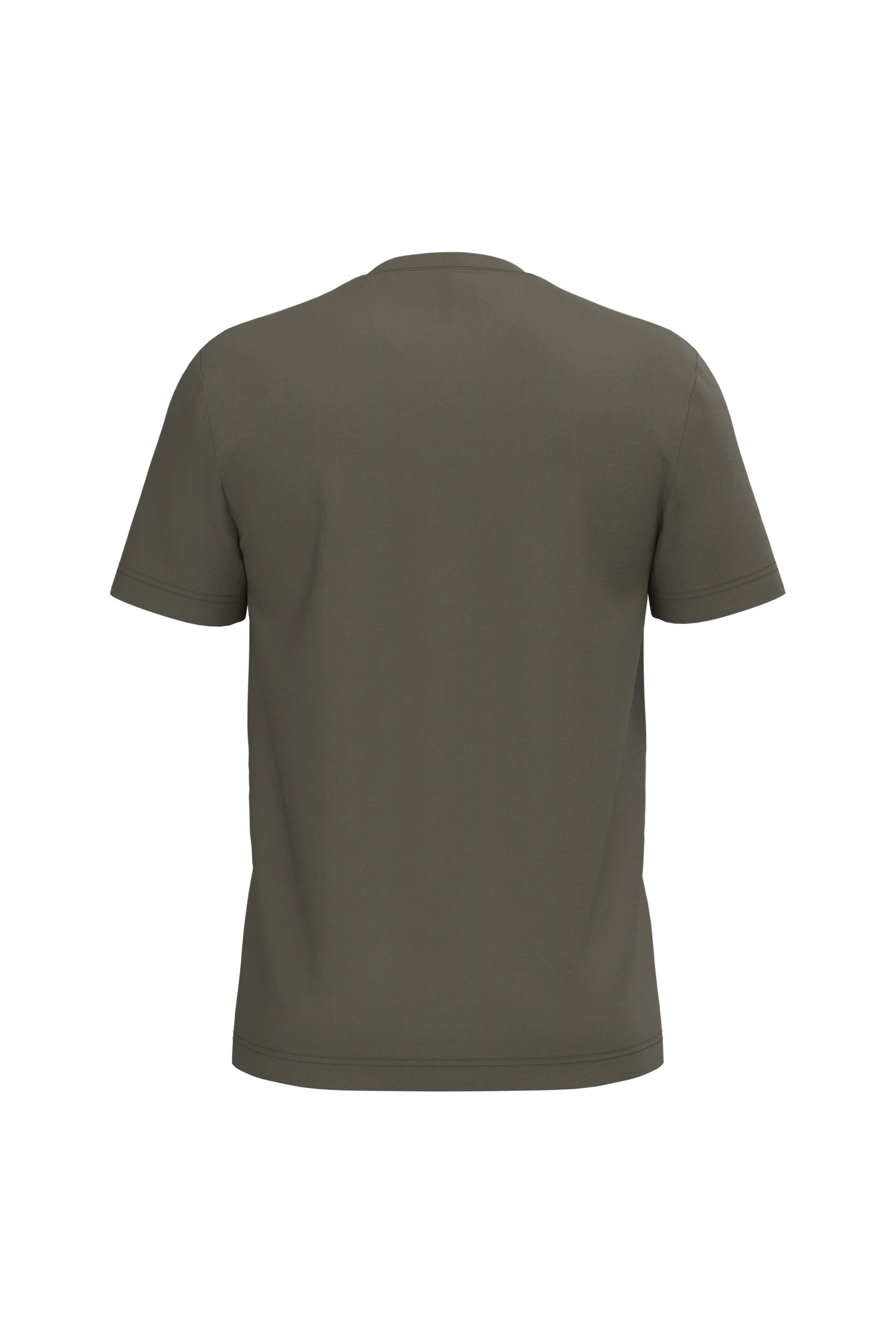 T-shirt col V manches courtes kaki