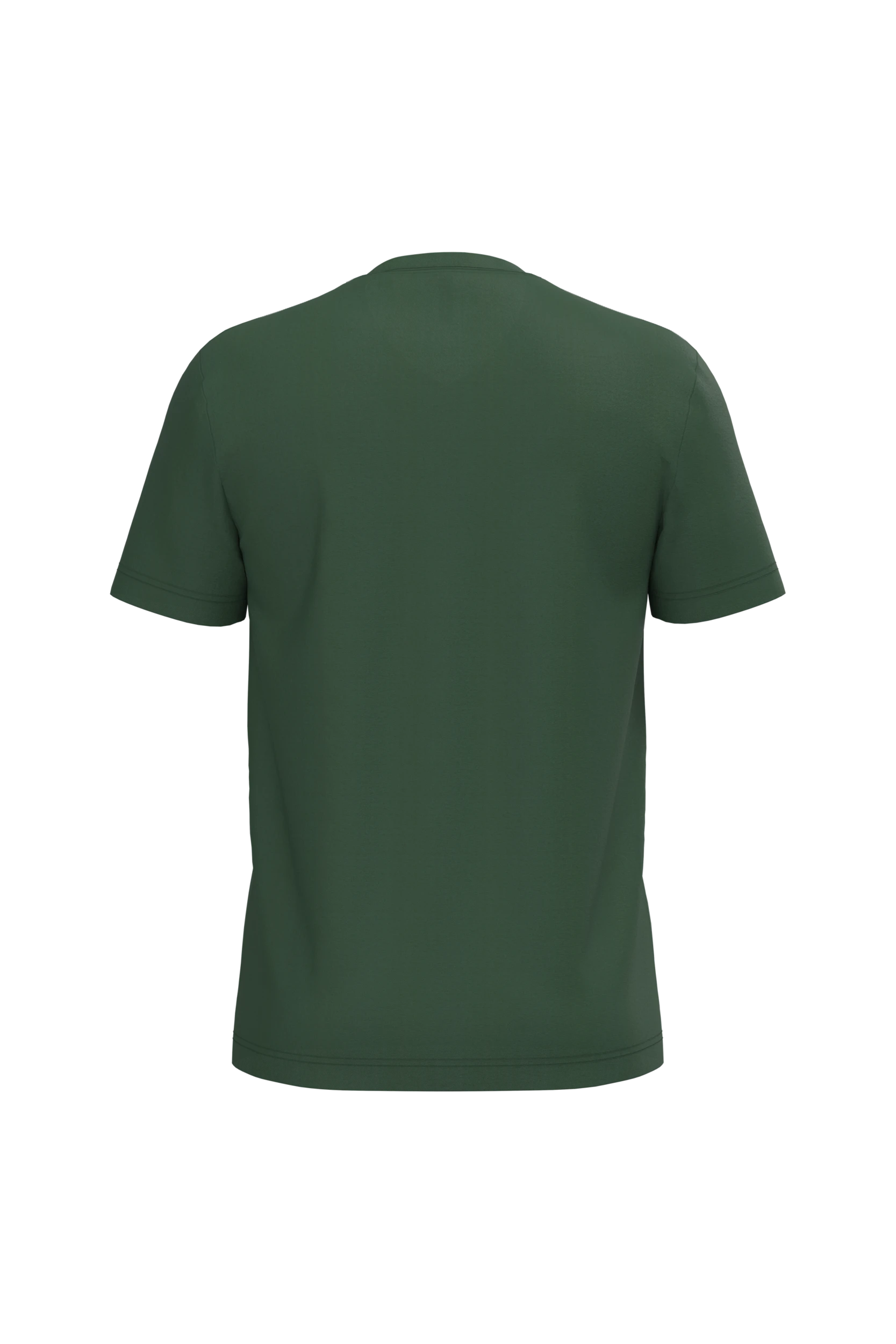 T-shirt col V manches courtes vert forêt