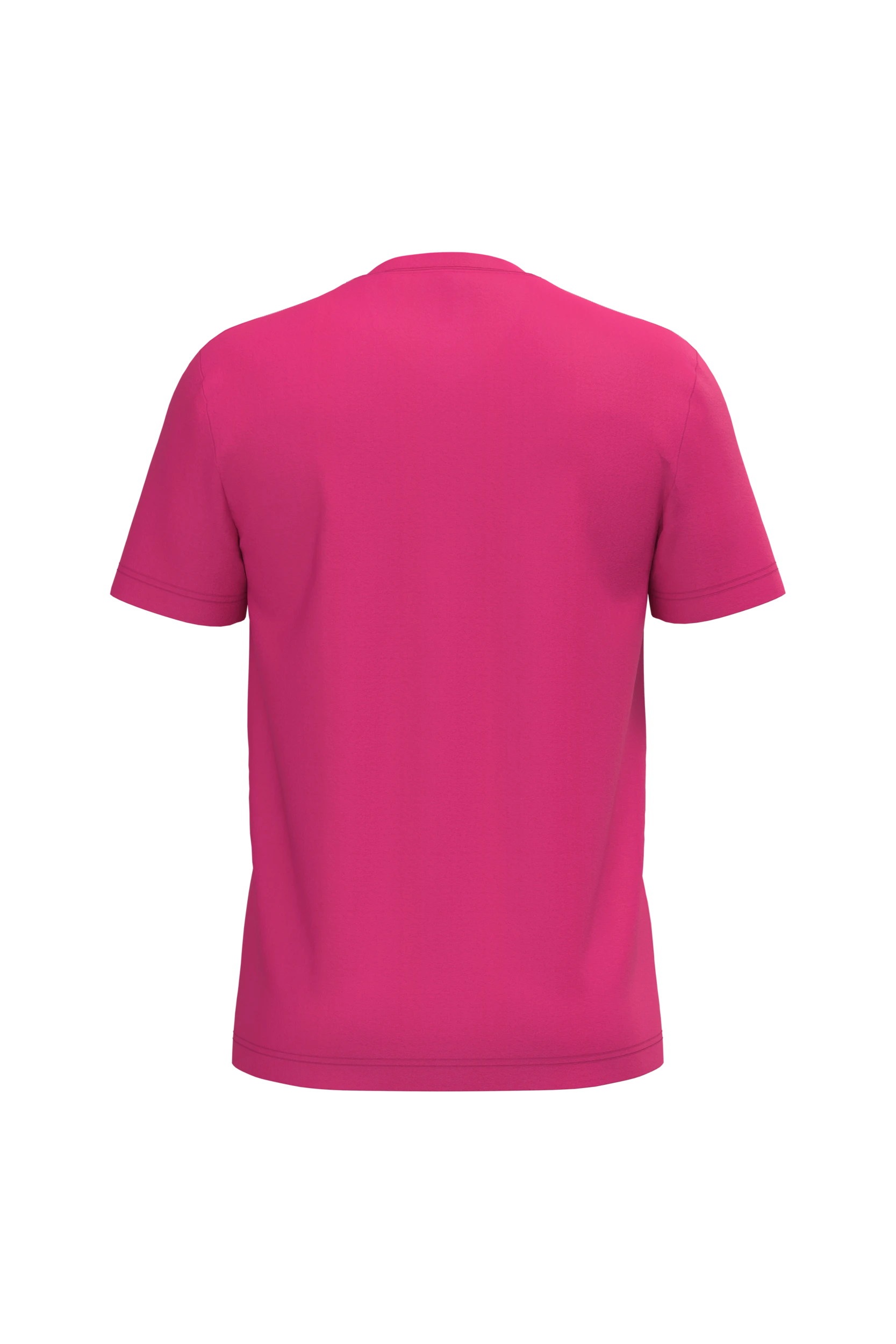 T-shirt col V manches courtes fuchsia