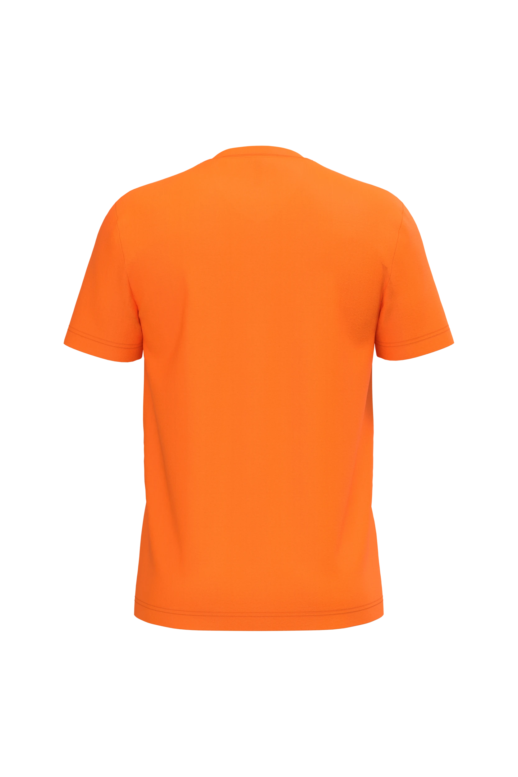 T-shirt col V manches courtes orange