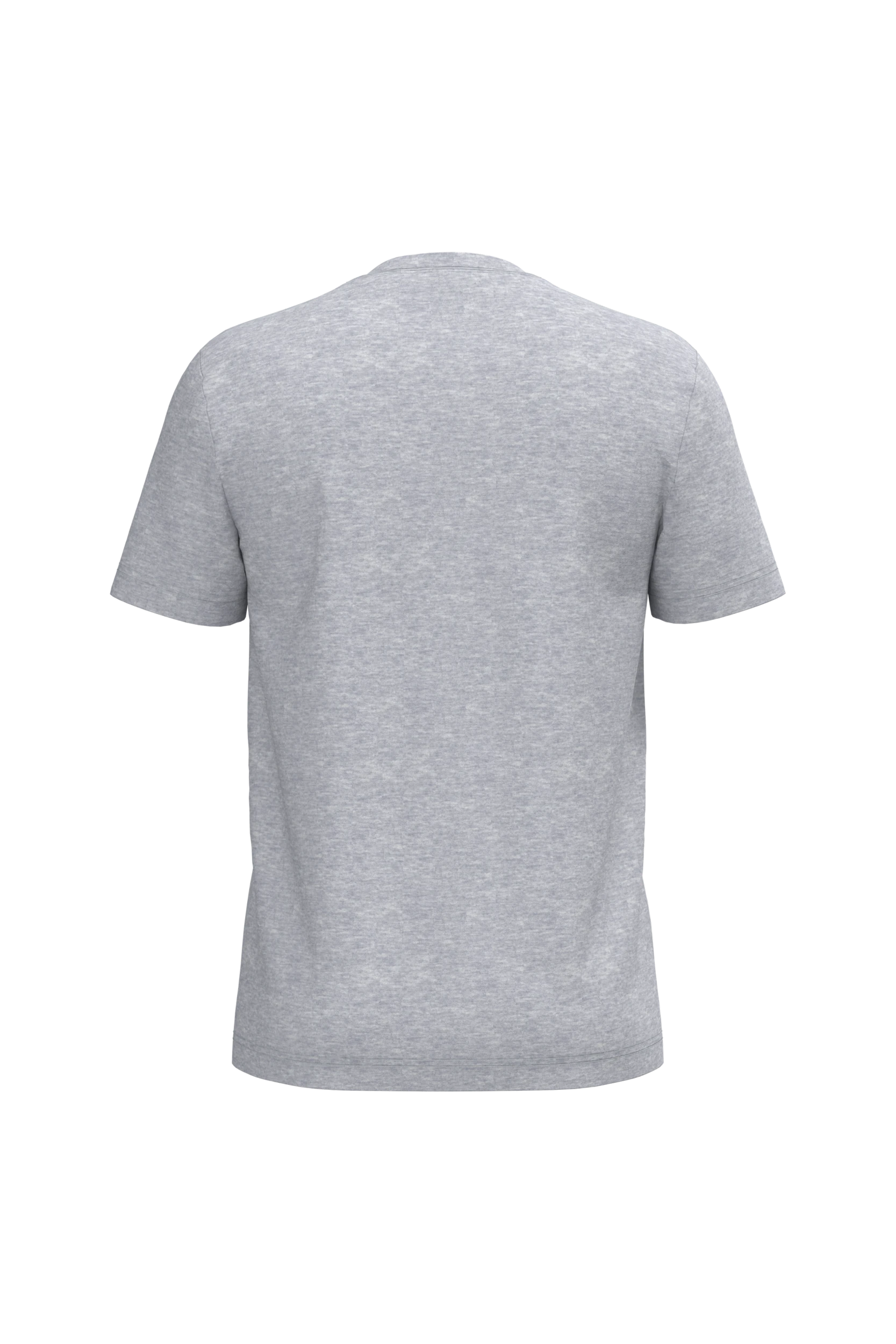 T-shirt col V manches courtes gris