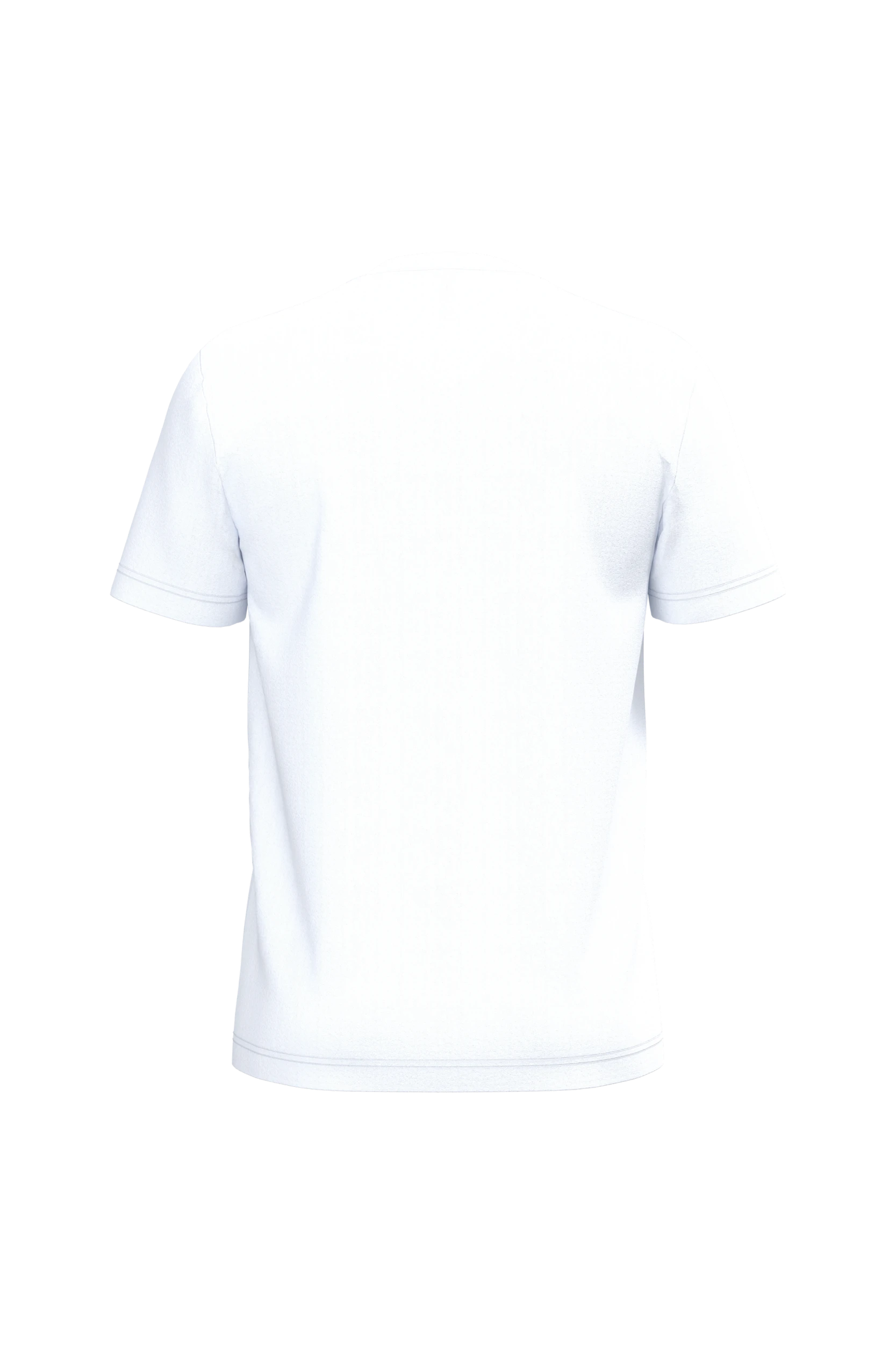 T-shirt col V manches courtes blanc