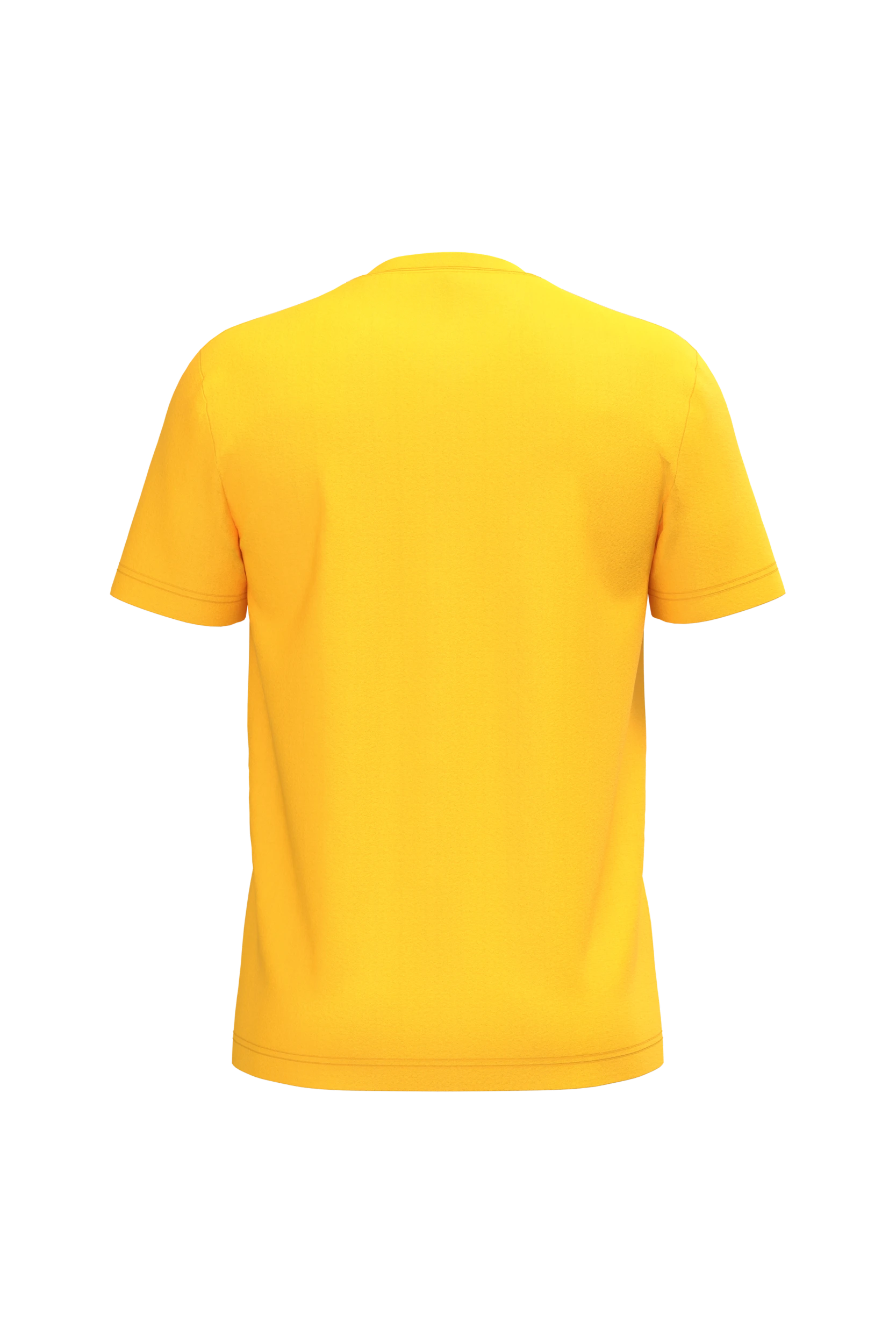T-shirt col V manches courtes jaune
