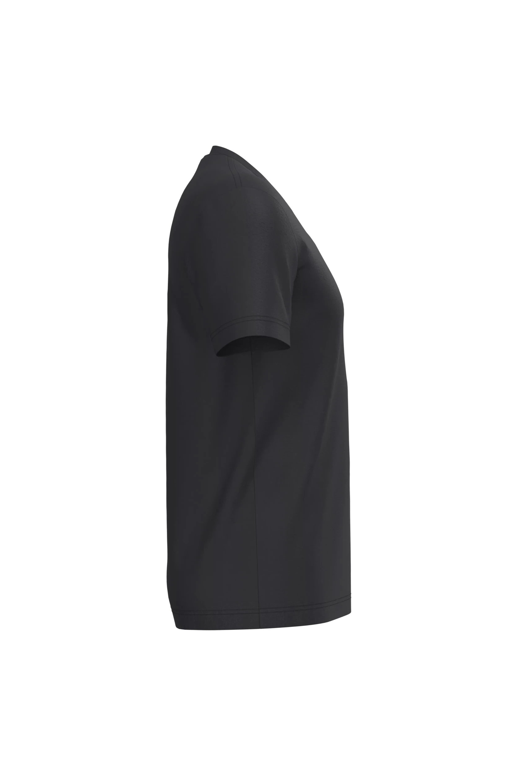 T-shirt col V manches courtes noir