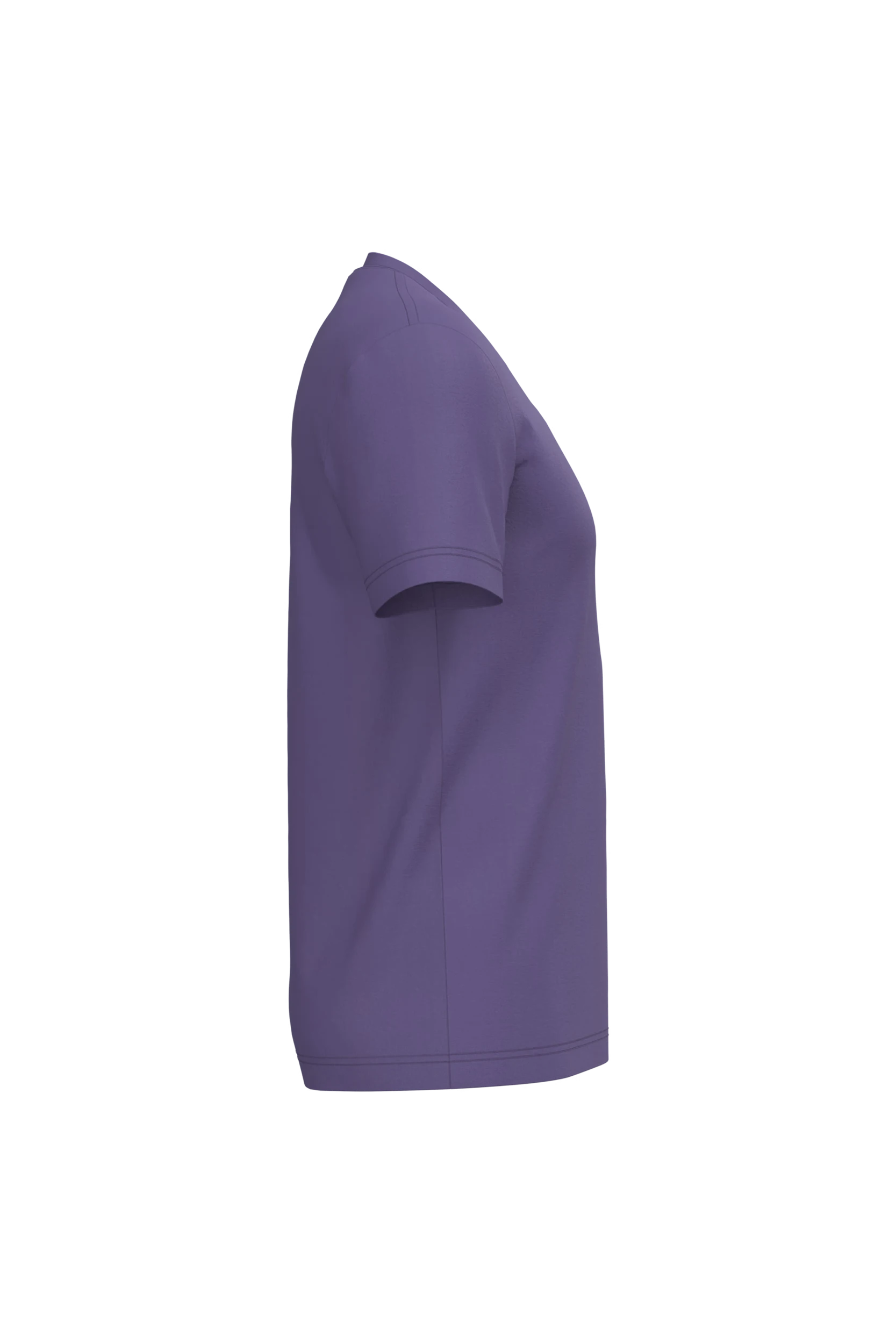 T-shirt col V manches courtes violet