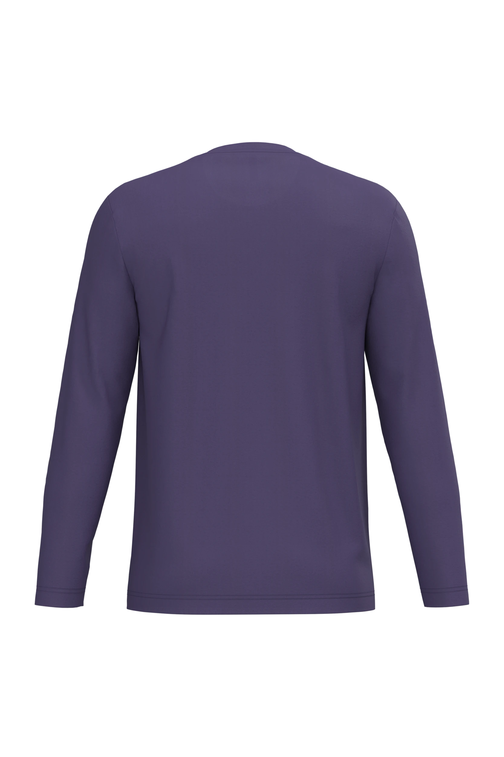 T-shirt col rond manches longues violet