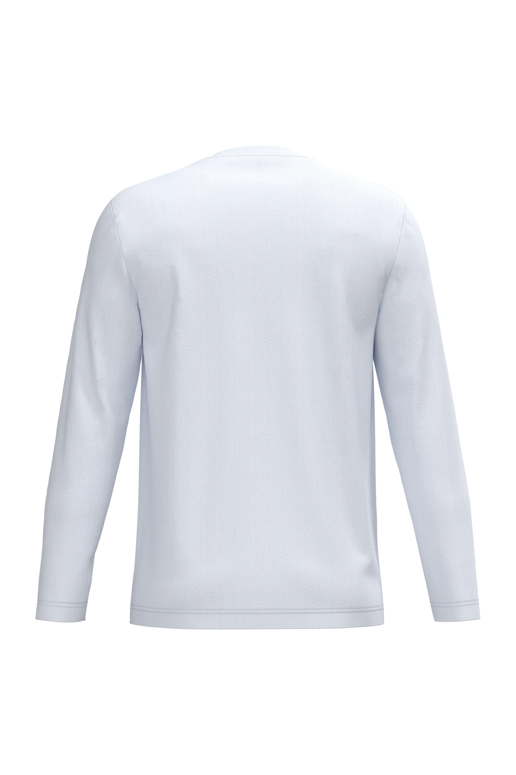T-shirt col rond manches longues blanc