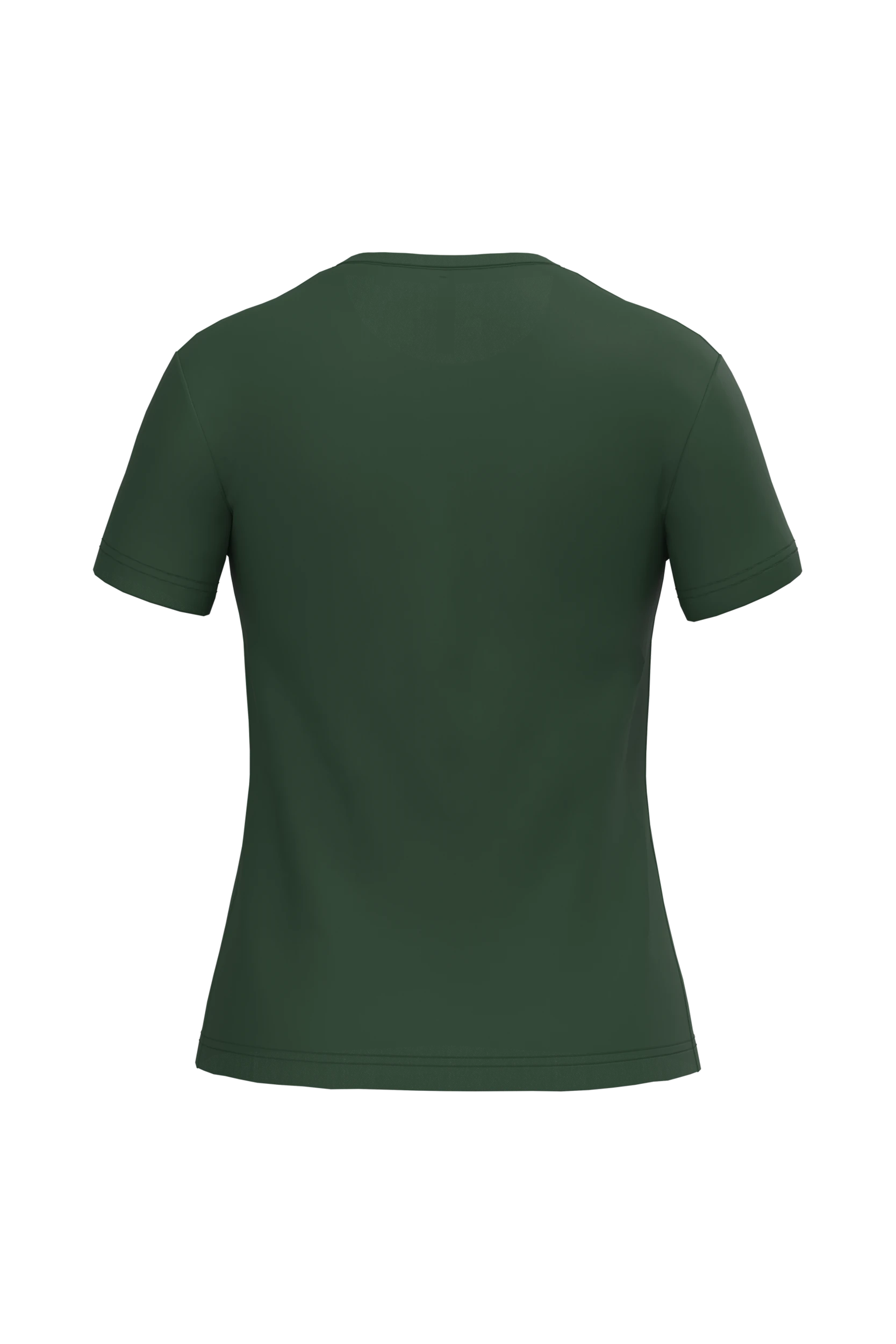 T-shirt col rond manches courtes vert forêt