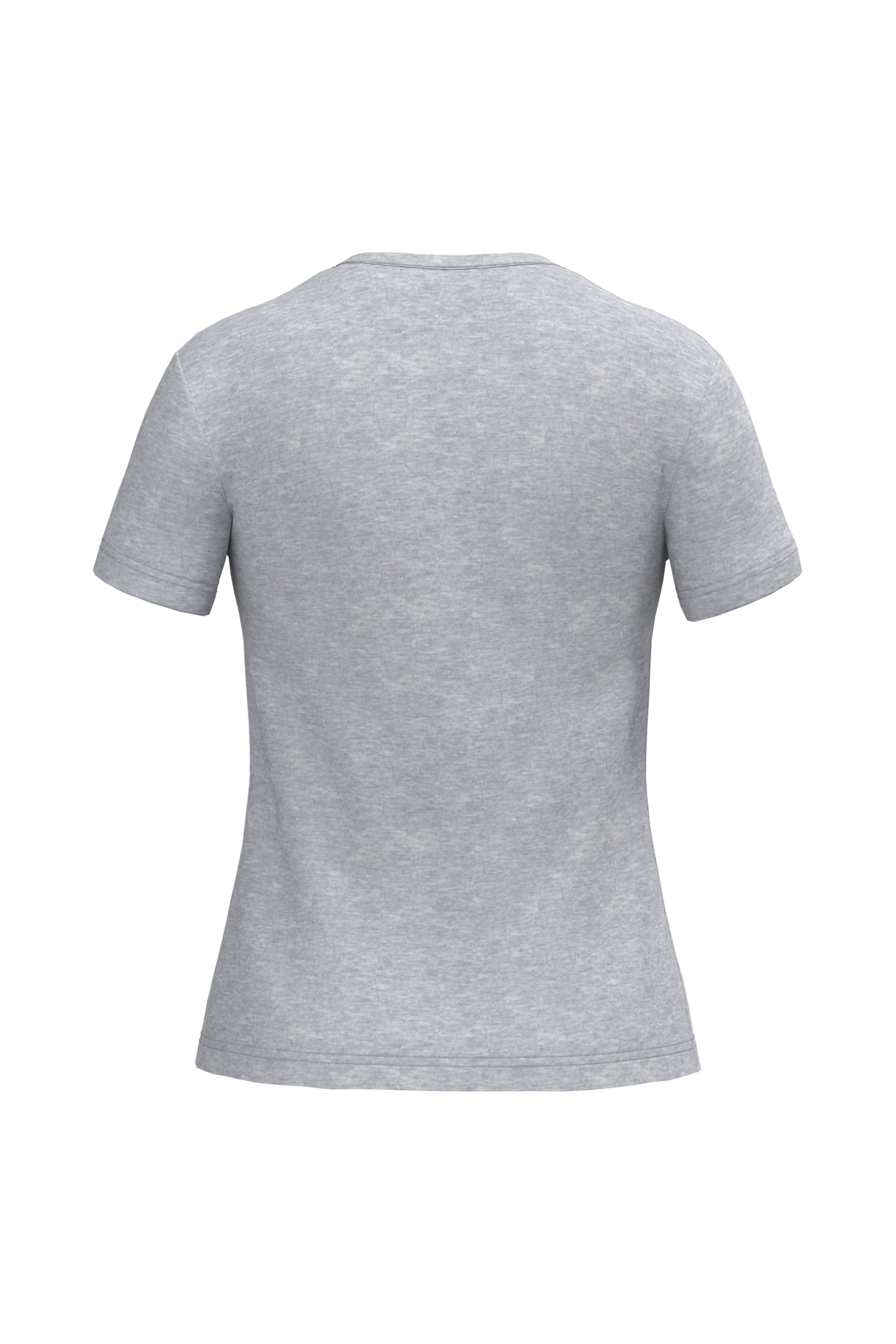 T-shirt col rond manches courtes gris