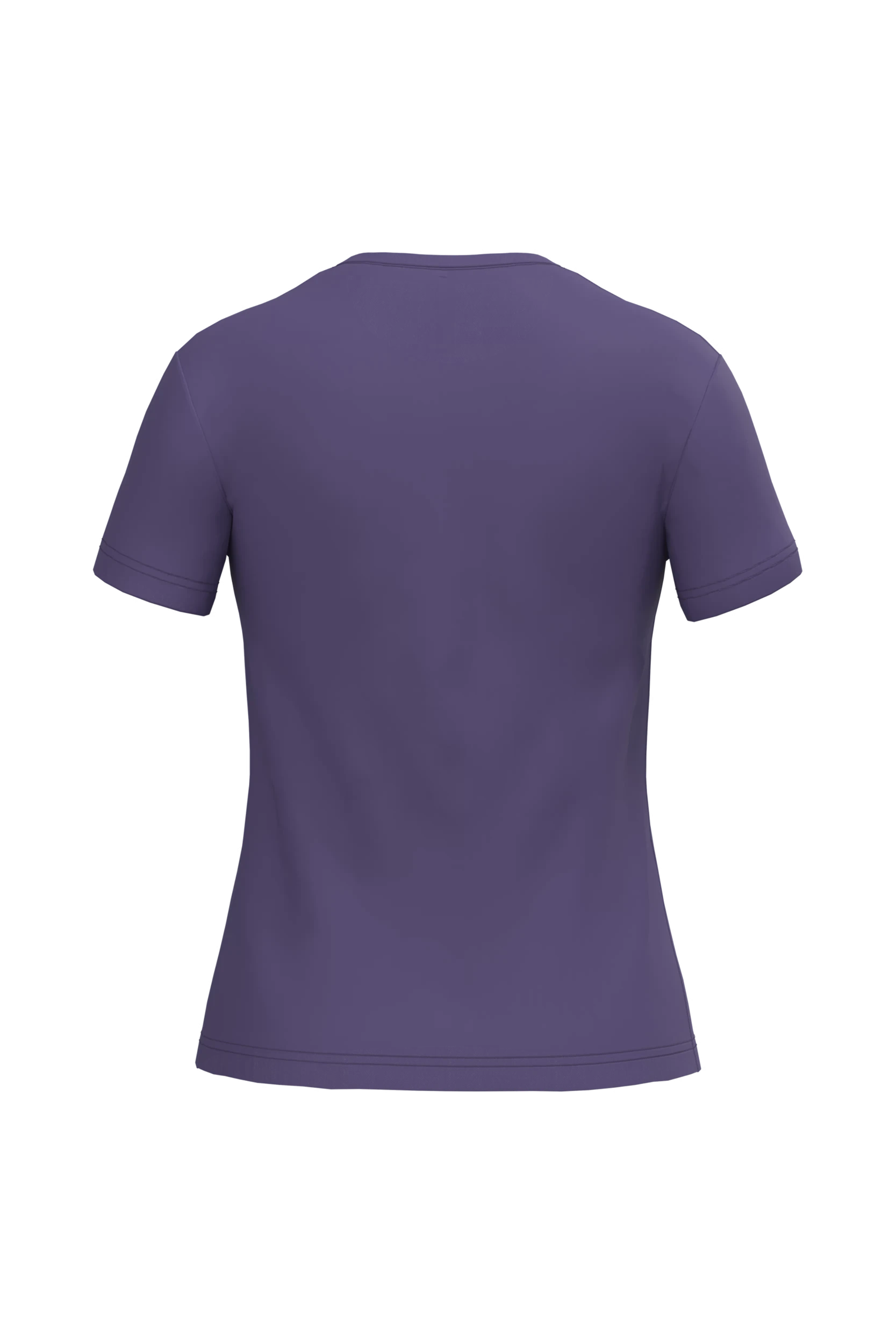 T-shirt col rond manches courtes violet