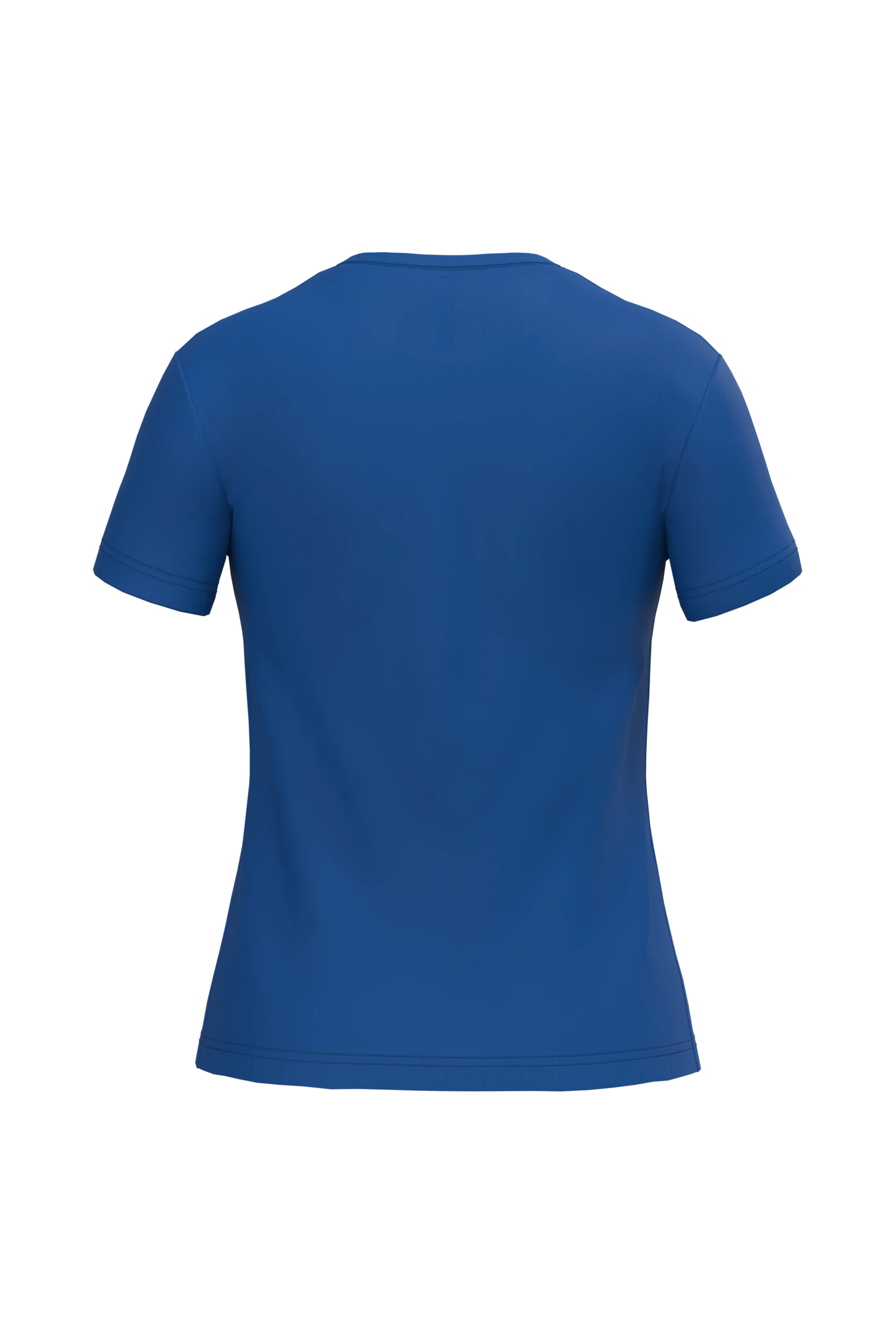 T-shirt col rond manches courtes bleu