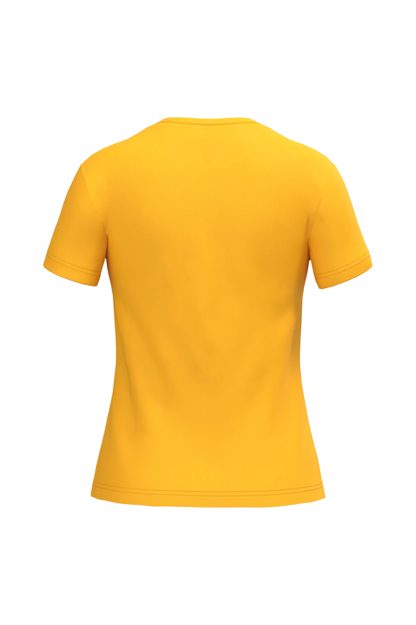 T-shirt col rond manches courtes jaune
