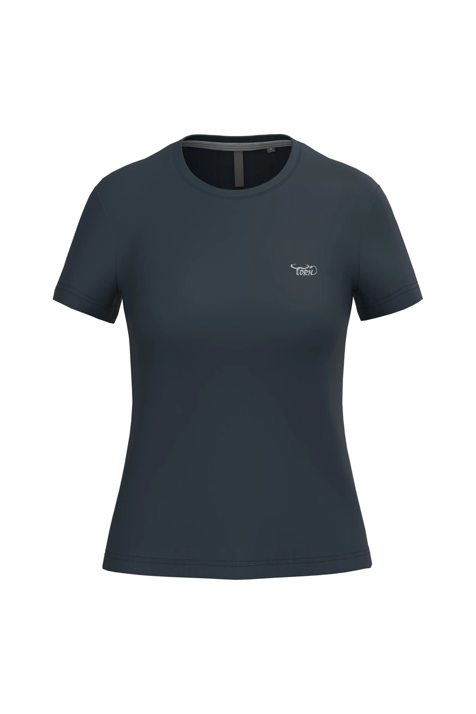 T-shirt col rond manches courtes marine
