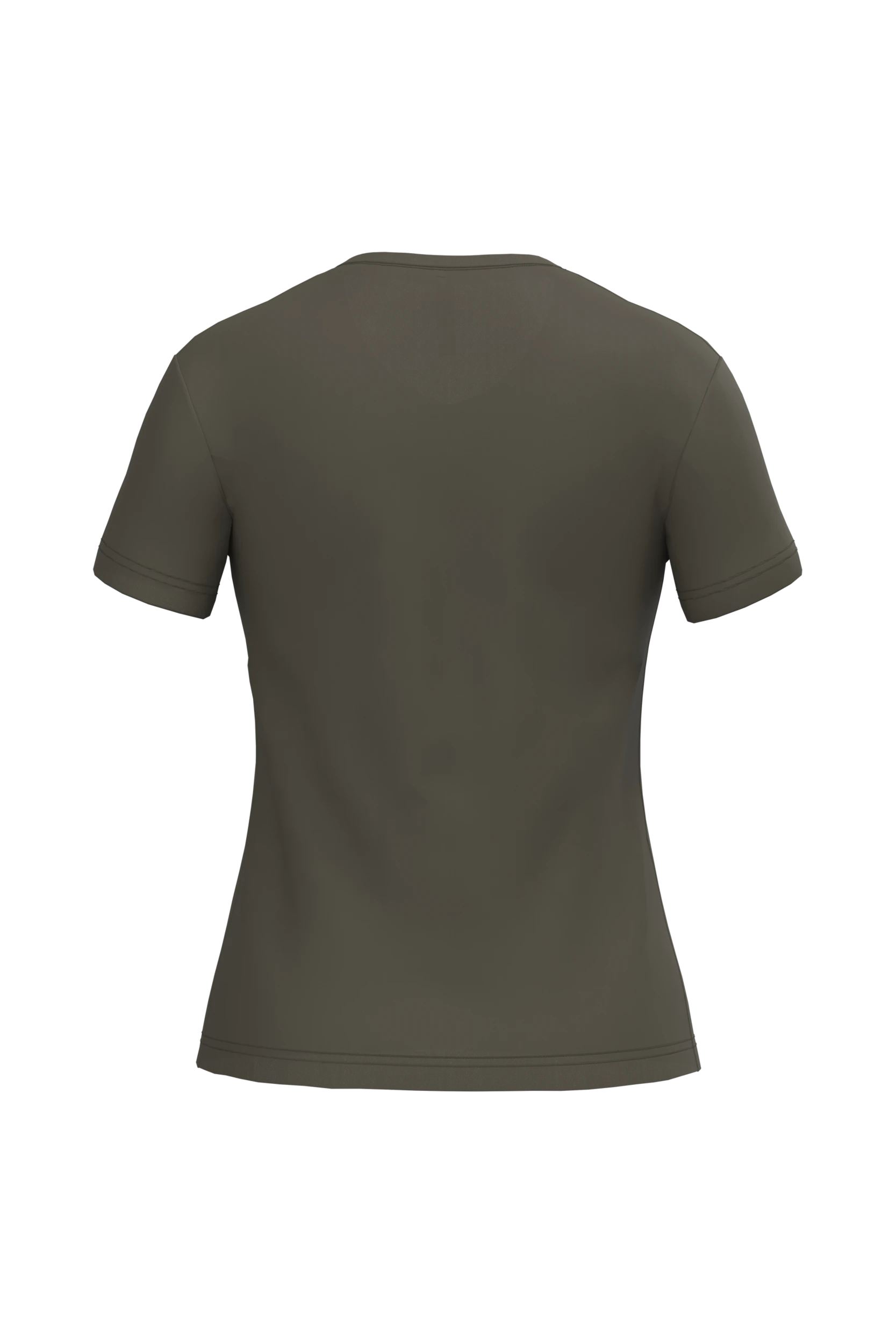 T-shirt col V manches courtes kaki