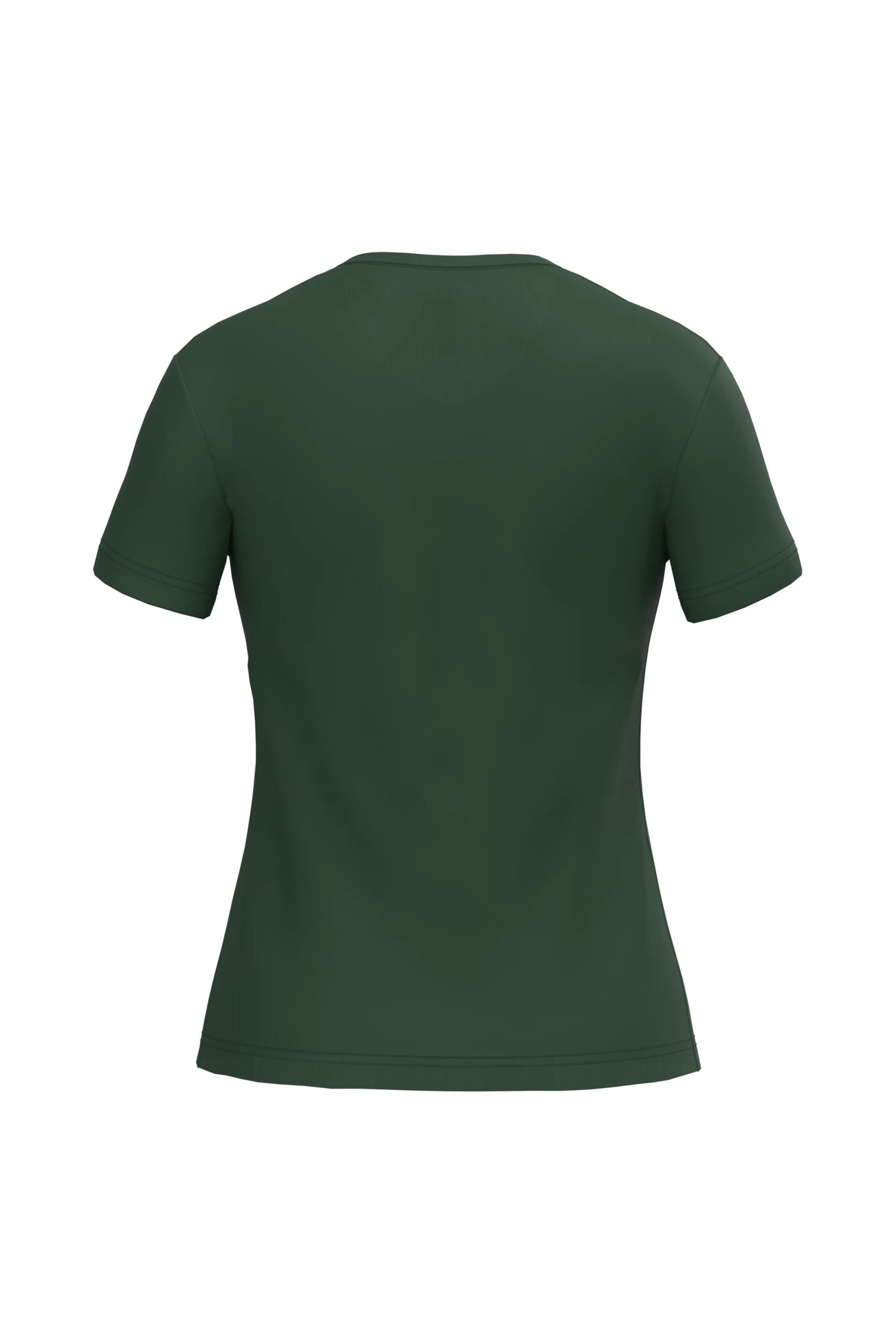 T-shirt col V manches courtes vert forêt