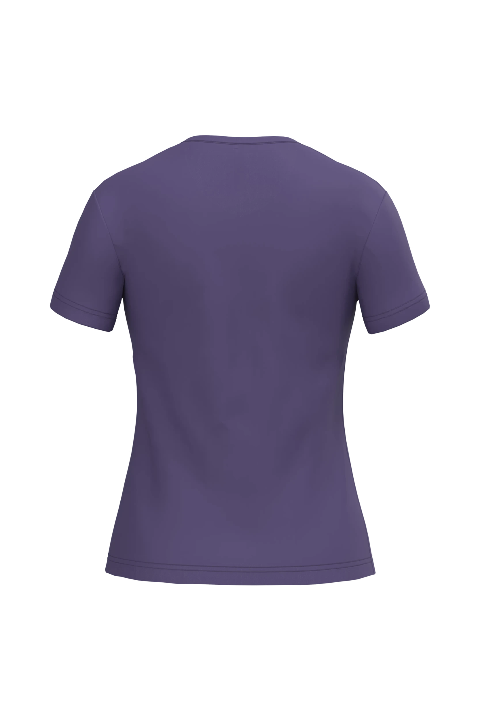 T-shirt col V manches courtes violet