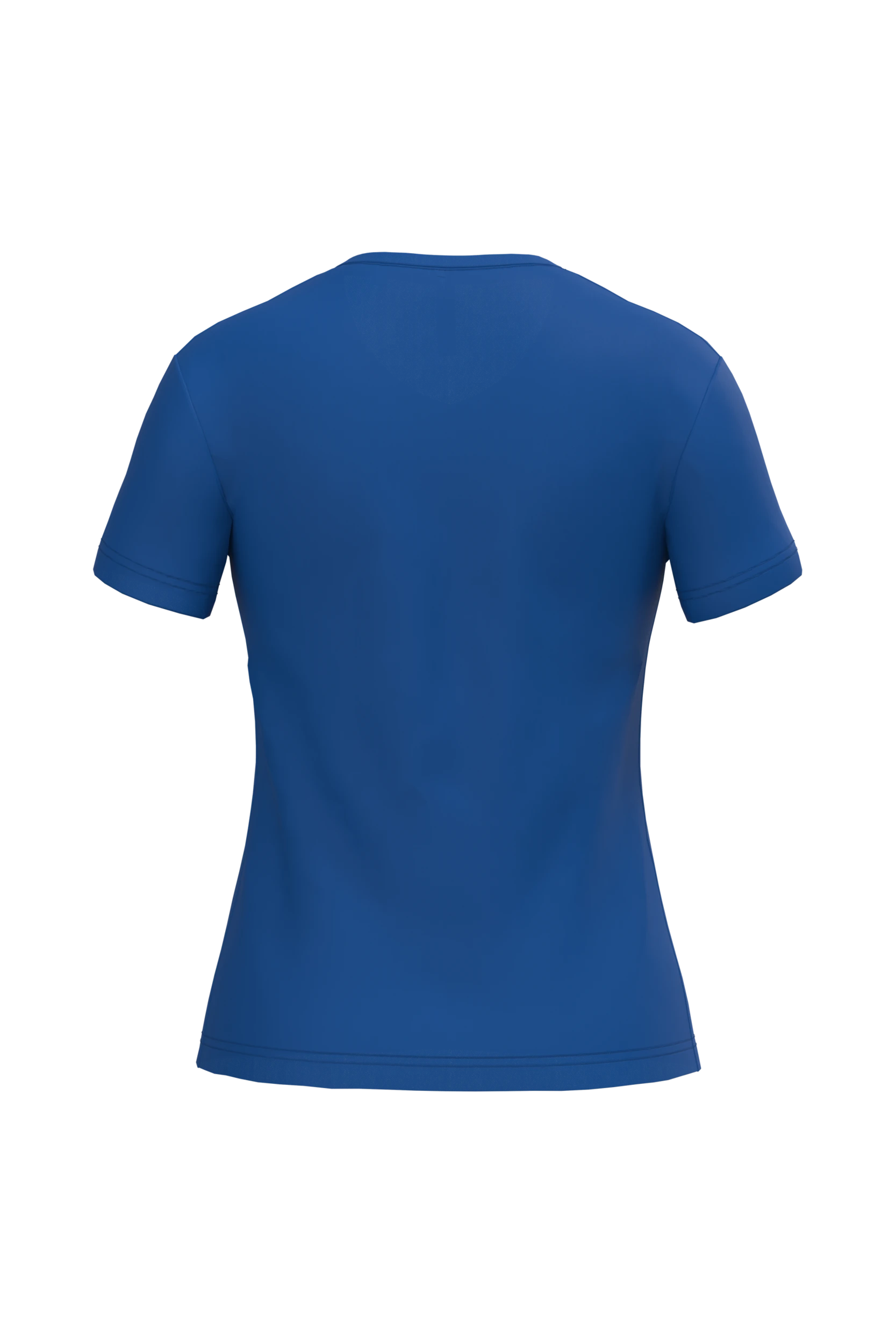 T-shirt col V manches courtes bleu