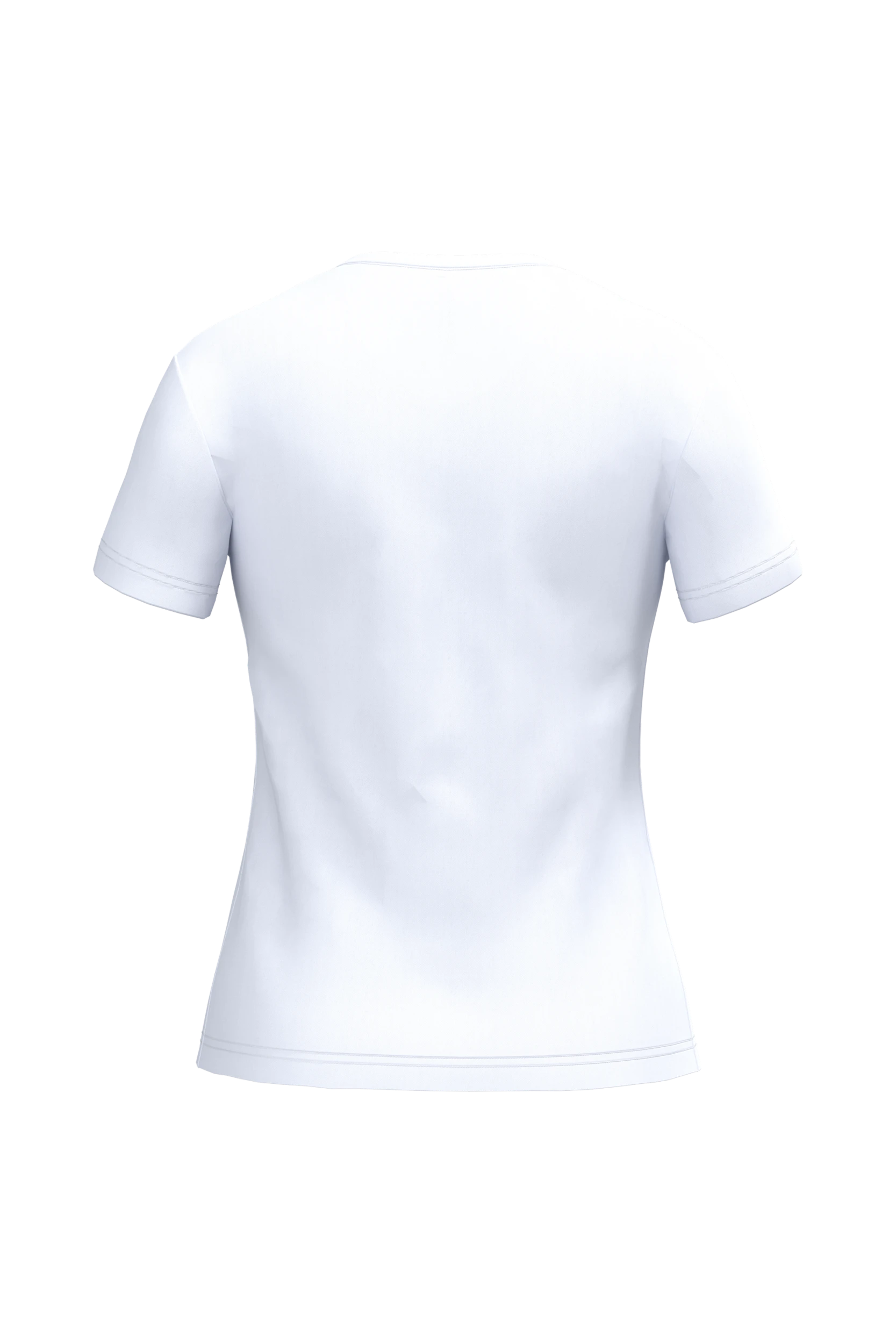 T-shirt col V manches courtes blanc