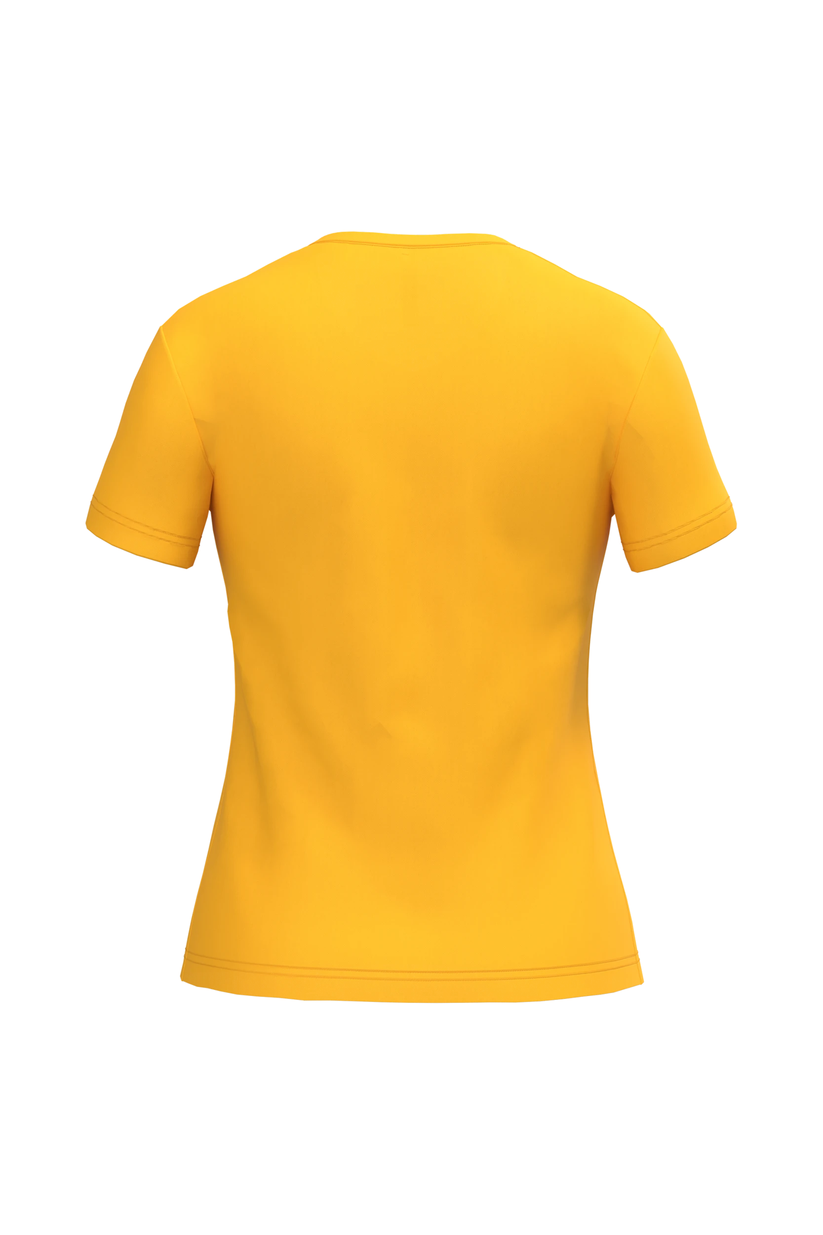 T-shirt col V manches courtes jaune