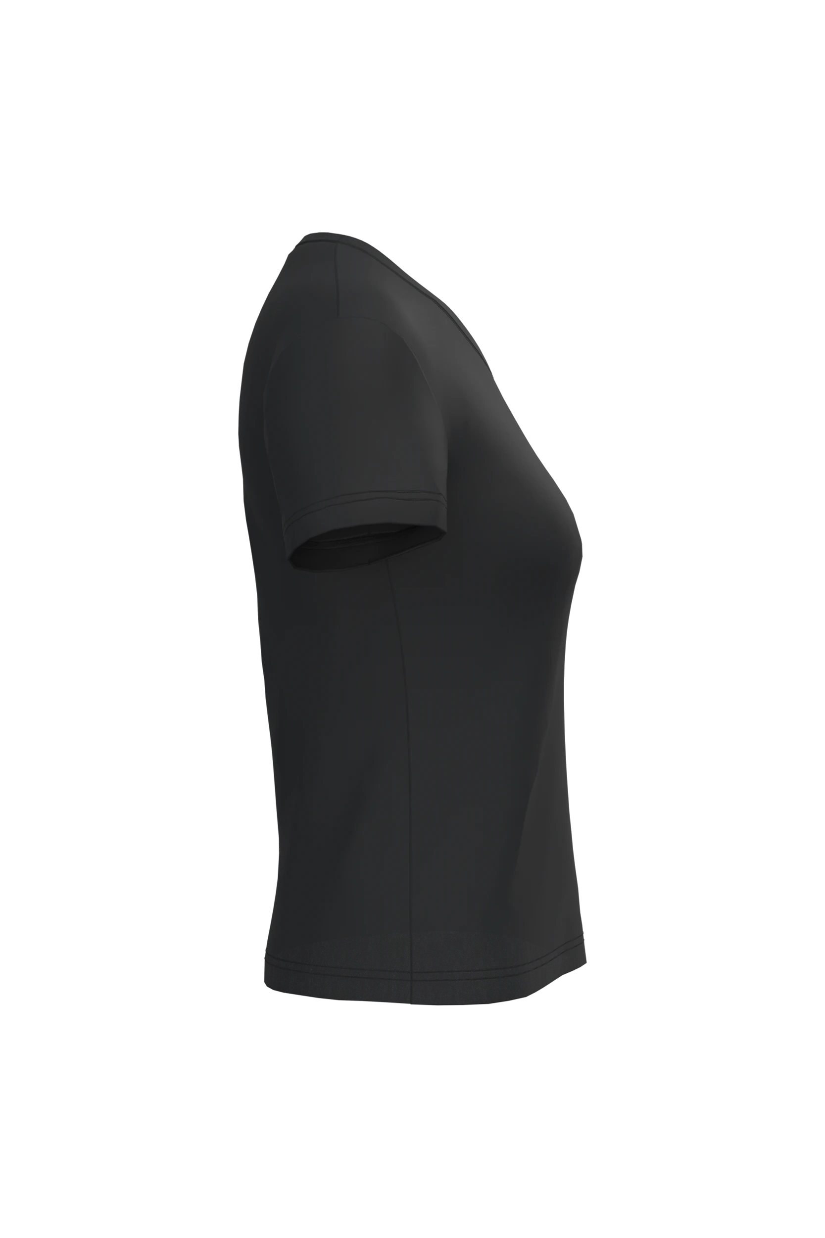 T-shirt col V manches courtes noir