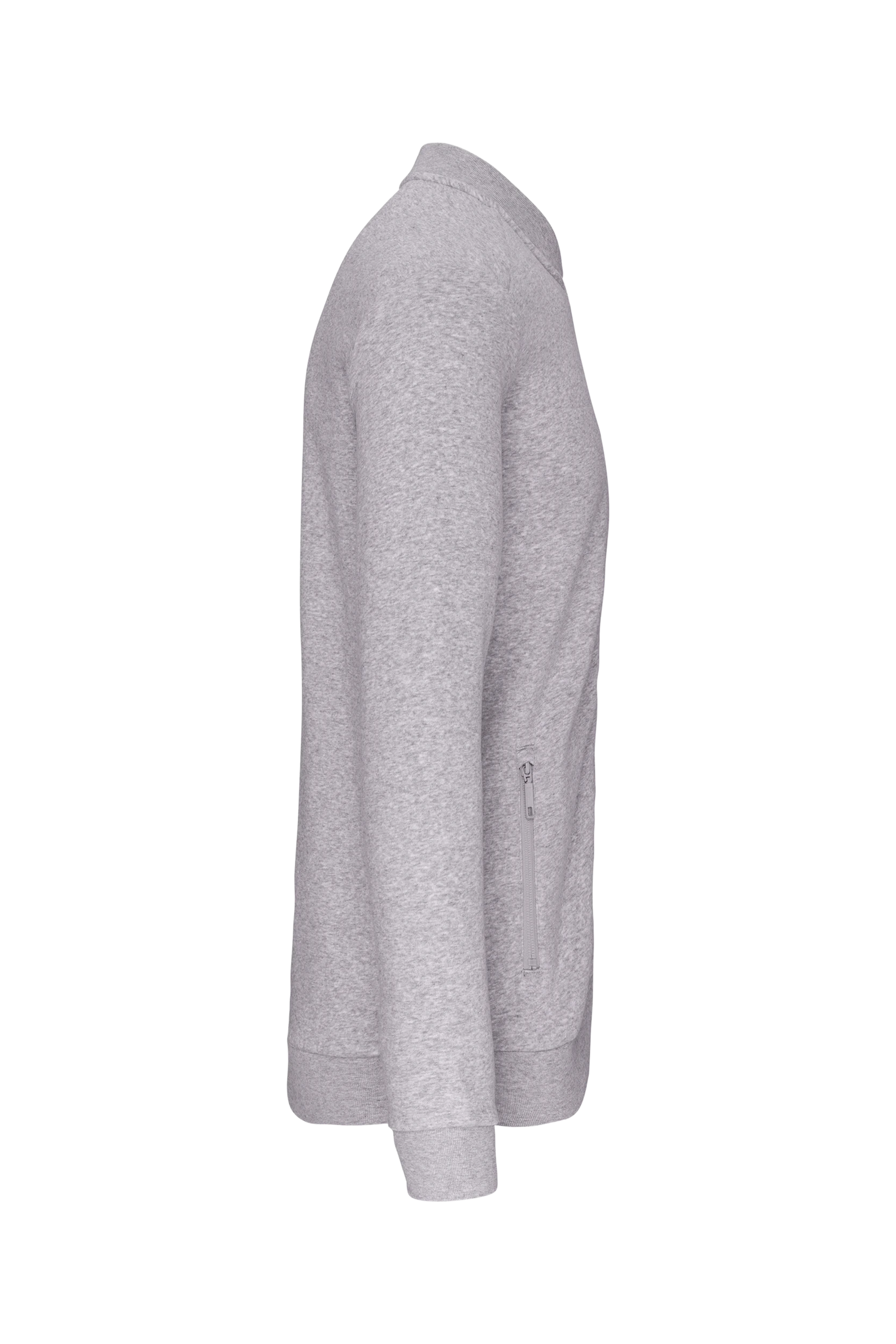 Veste molleton zippée gris