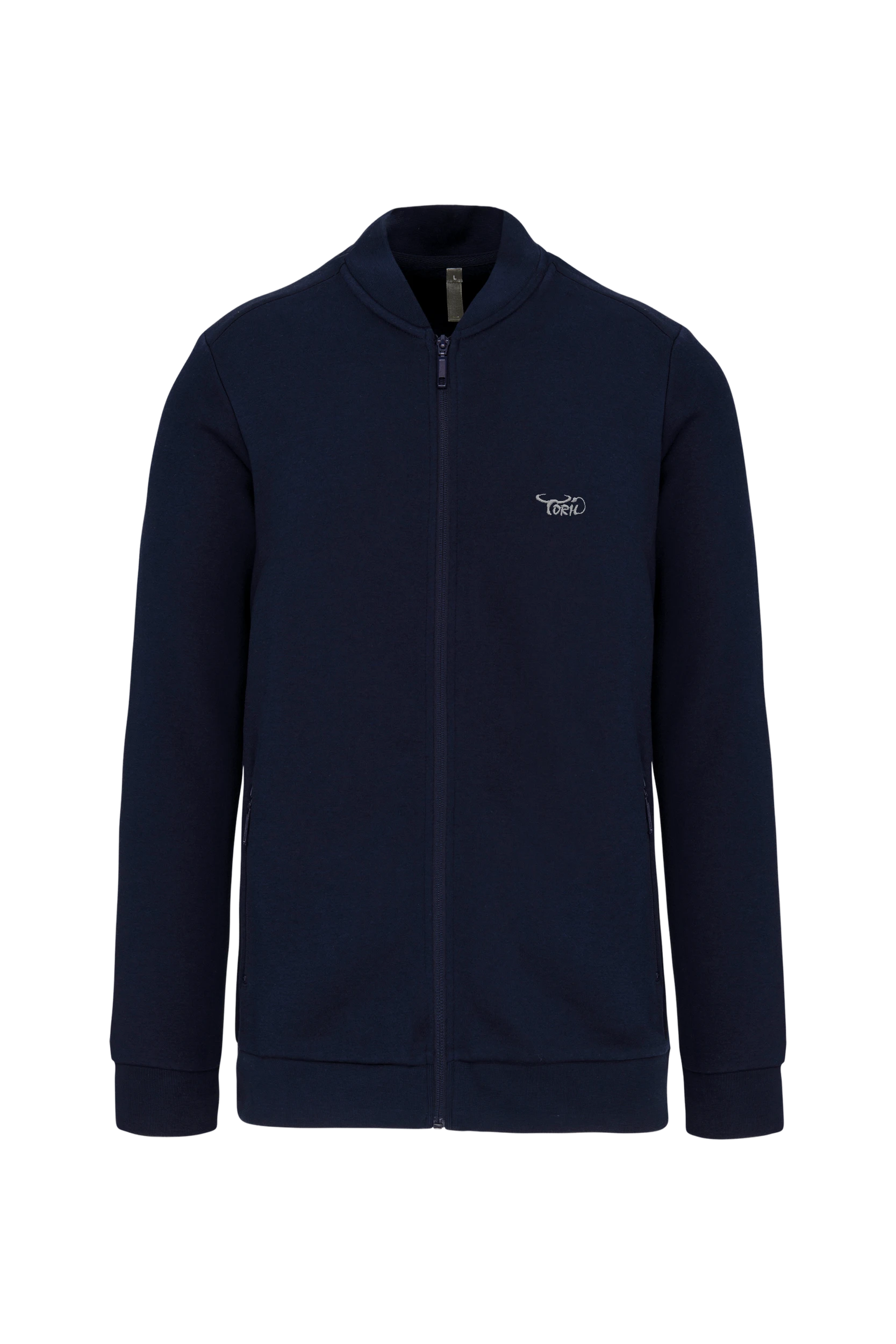 Veste molleton zippée marine