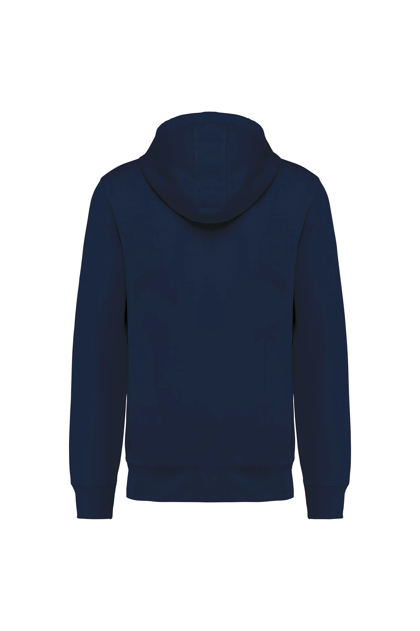 Sweat-shirt french terry zippé à capuche unisexe marine
