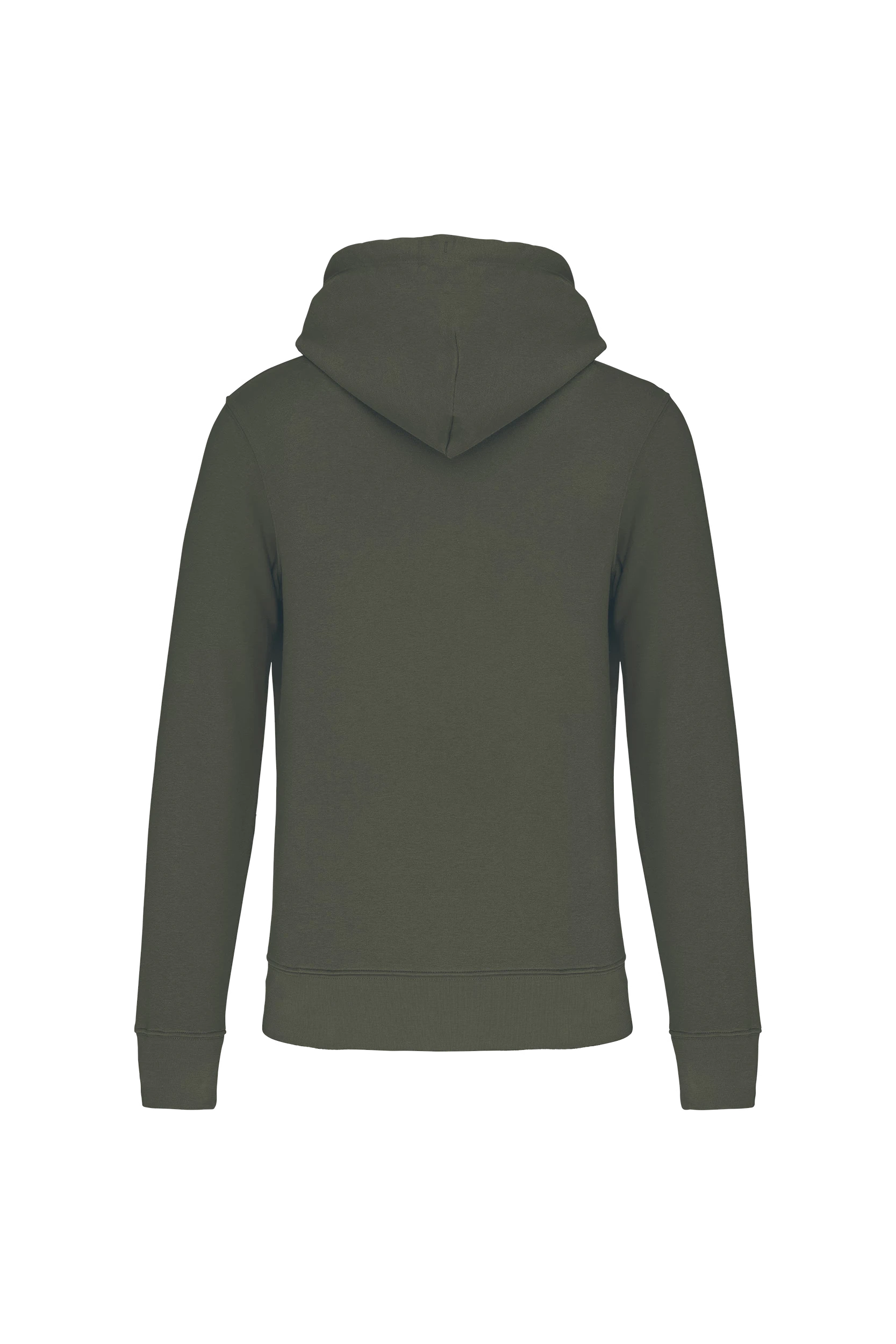 Sweat-shirt écoresponsable à capuche kaki