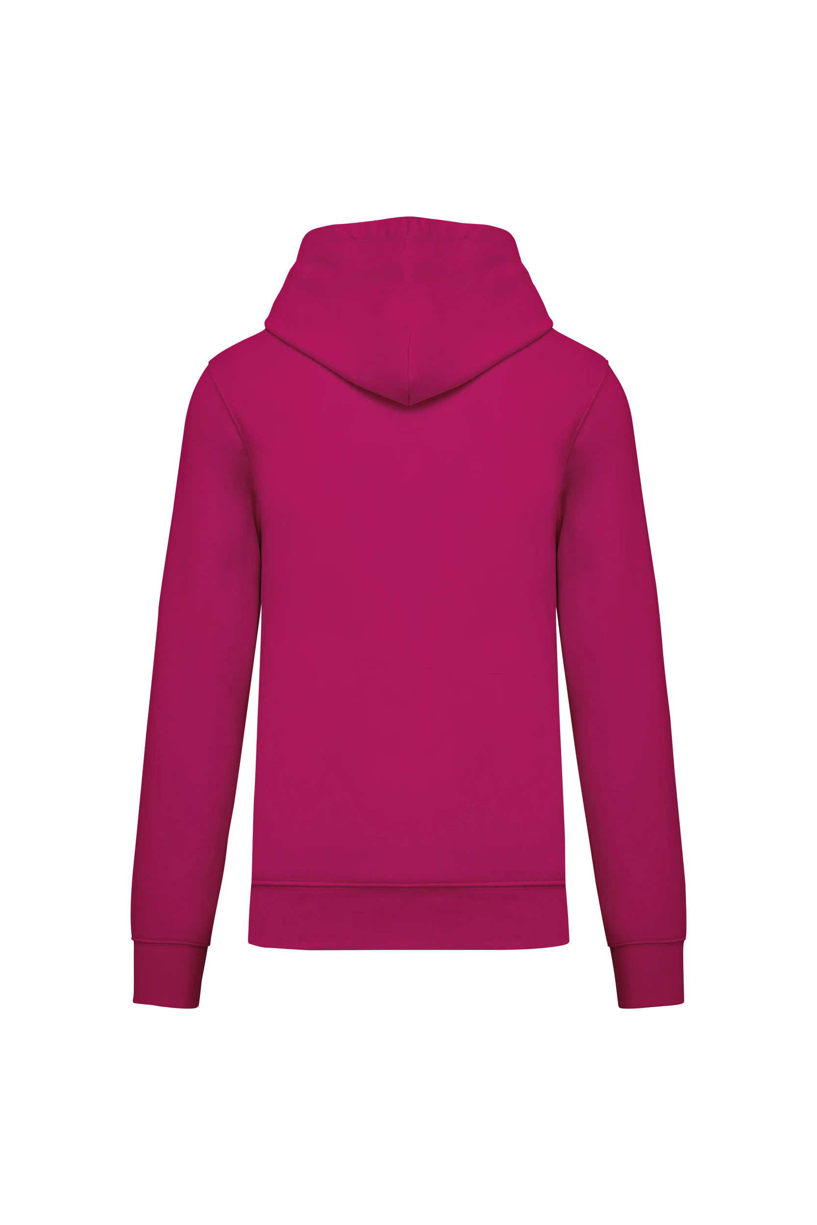Sweat-shirt écoresponsable à capuche fuchsia