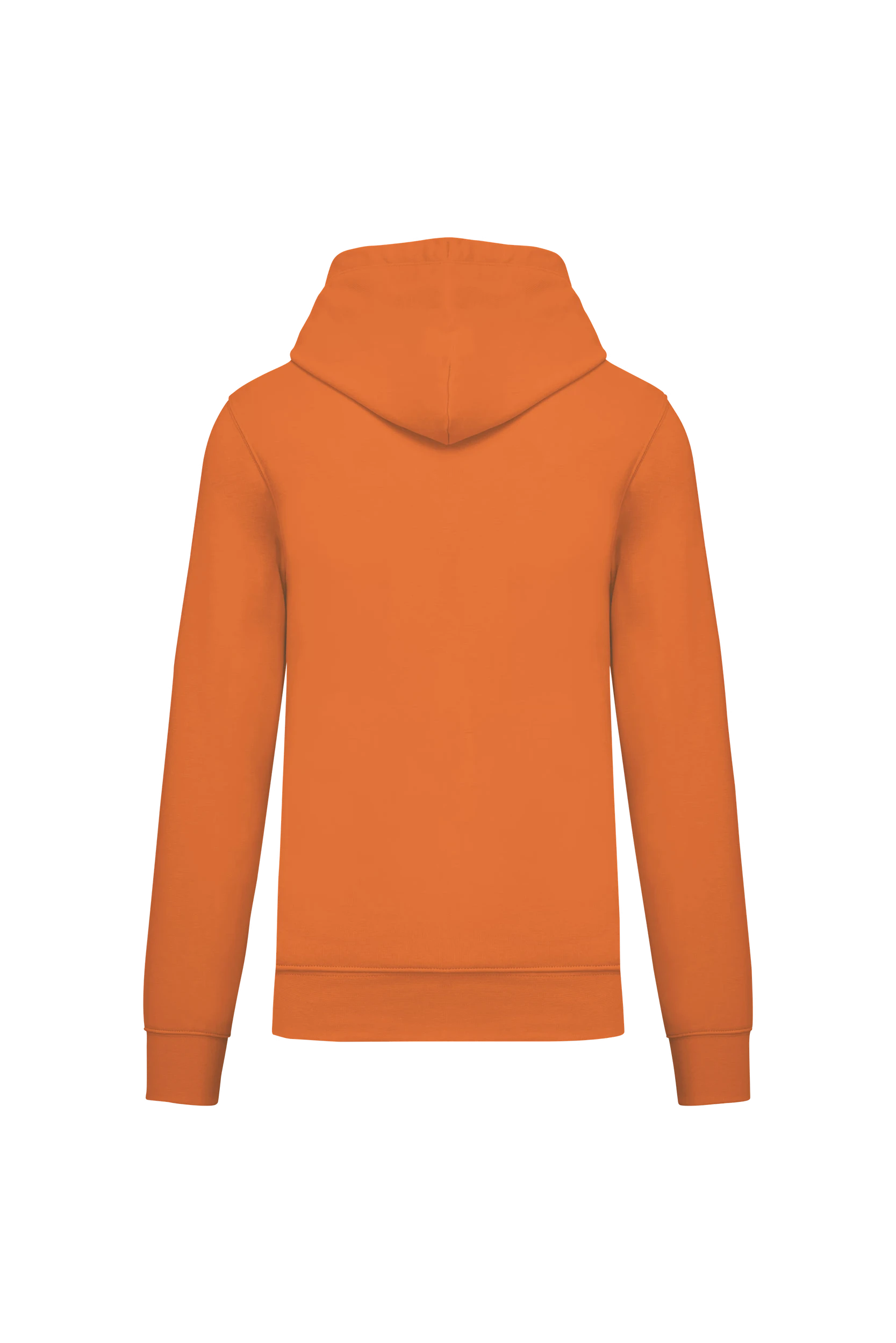 Sweat-shirt écoresponsable à capuche orange clair