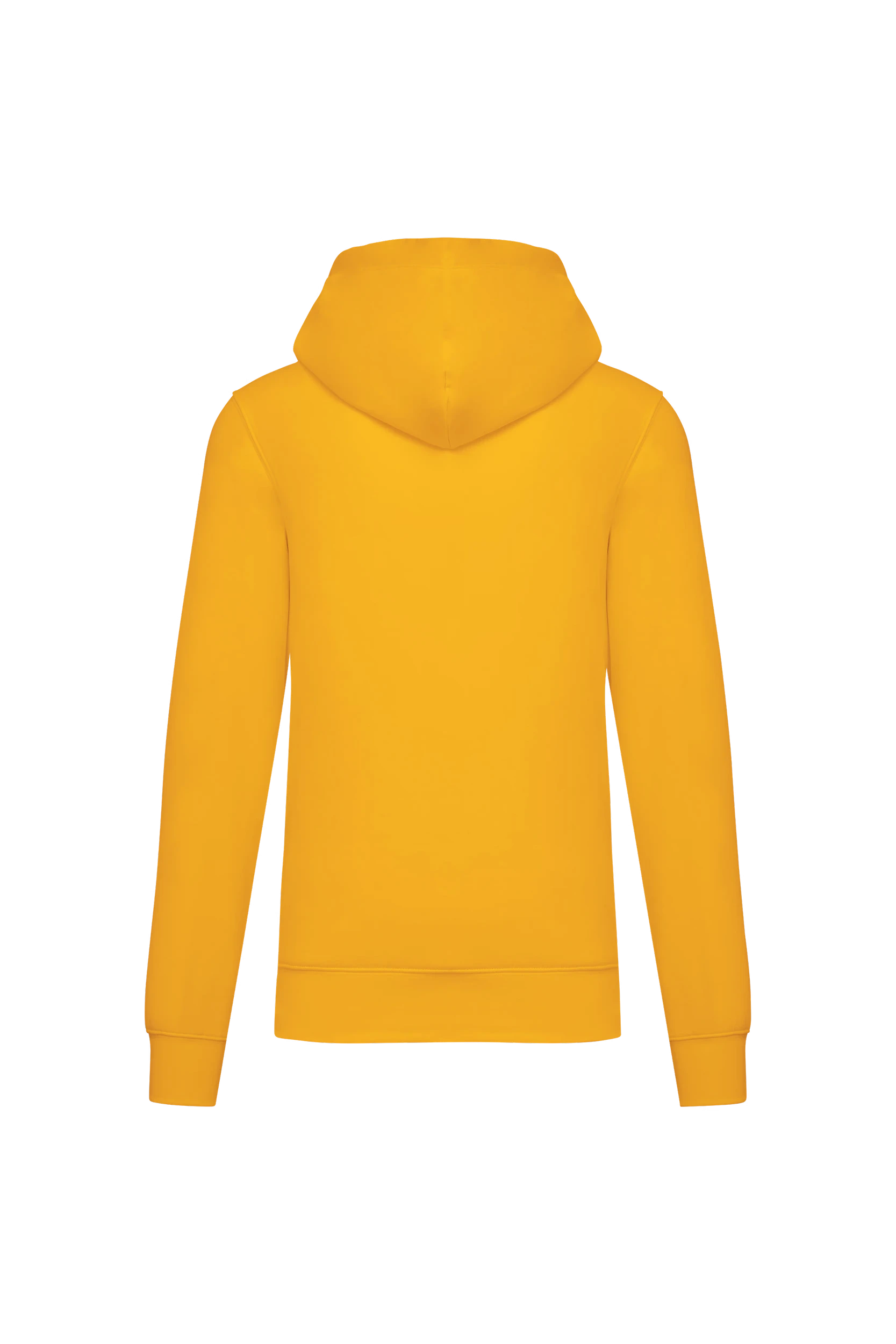 Sweat-shirt écoresponsable à capuche jaune