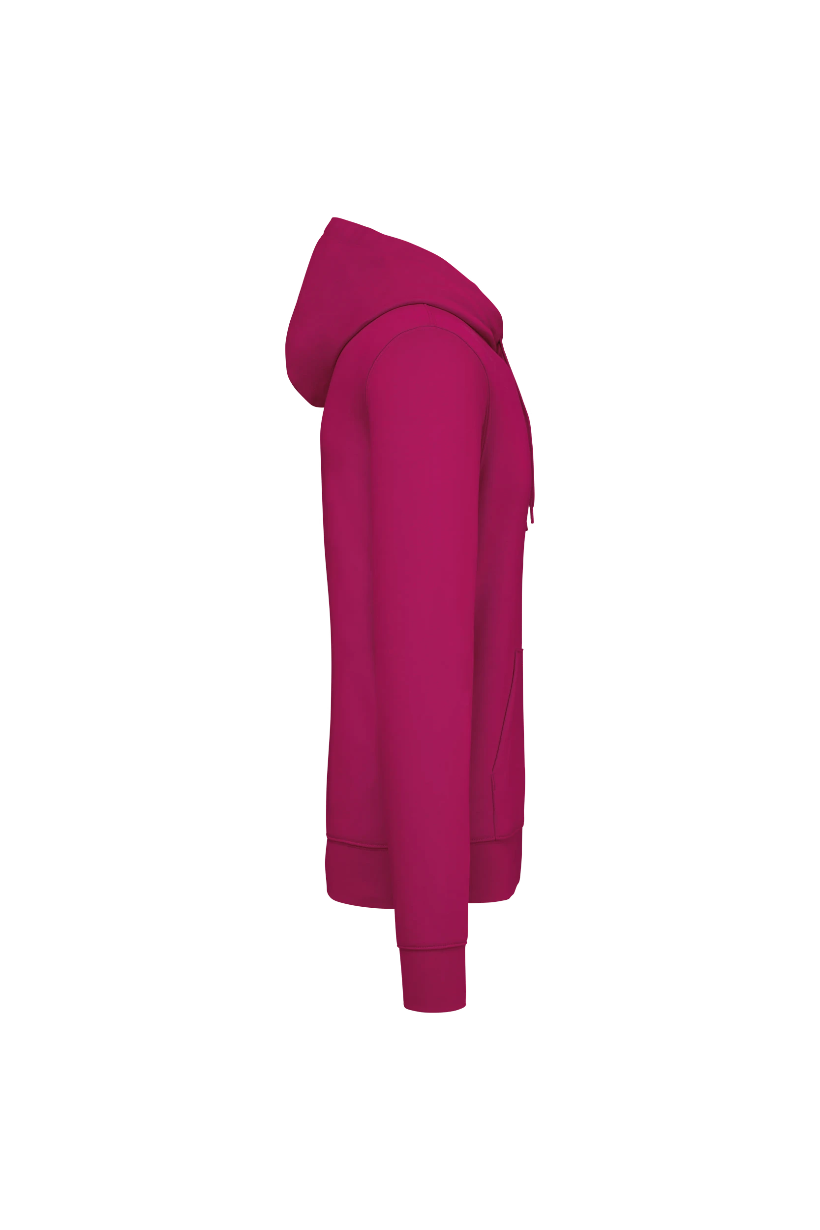 Sweat-shirt écoresponsable à capuche fuchsia