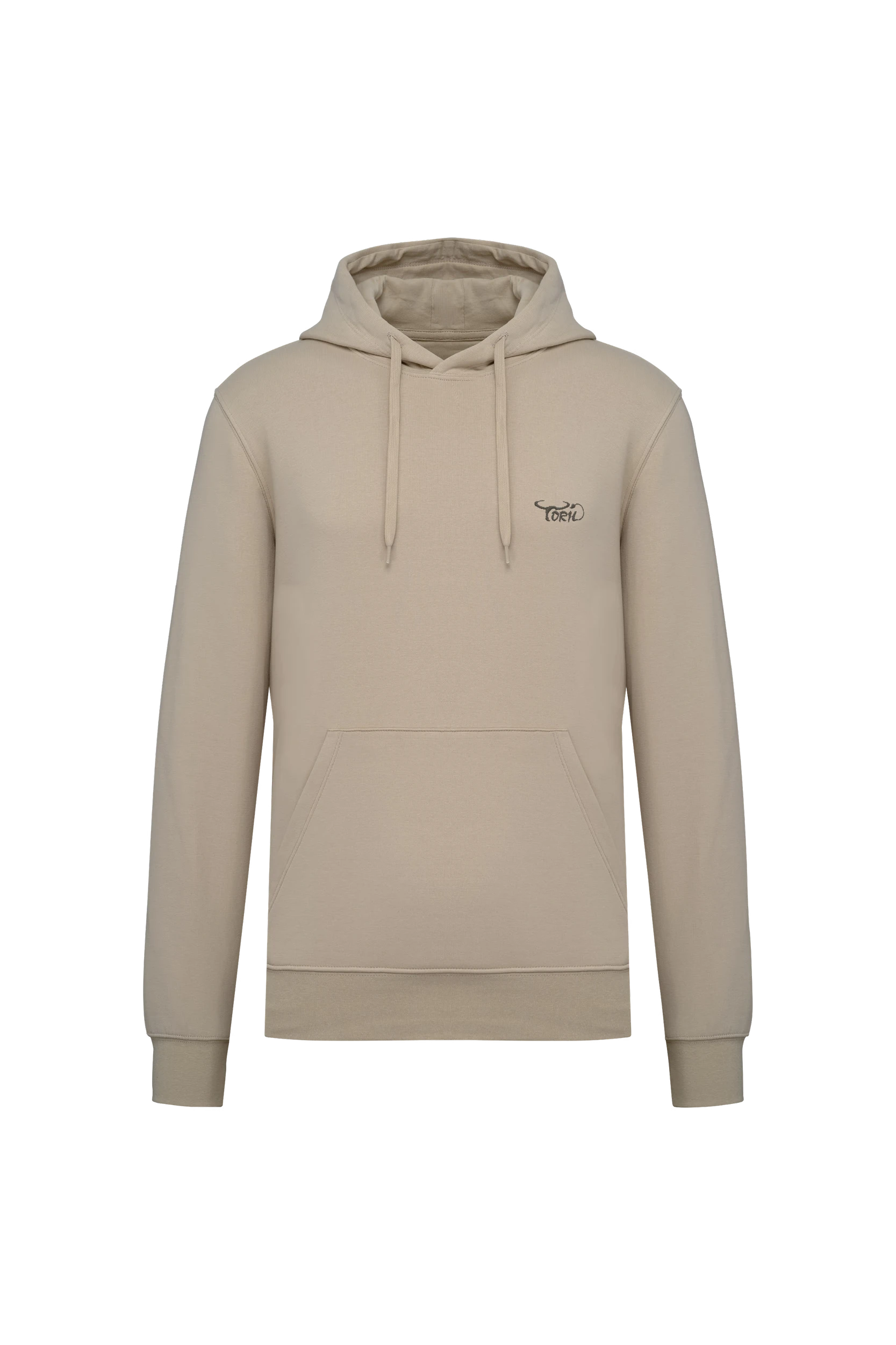 Sweat-shirt écoresponsable à capuche sable