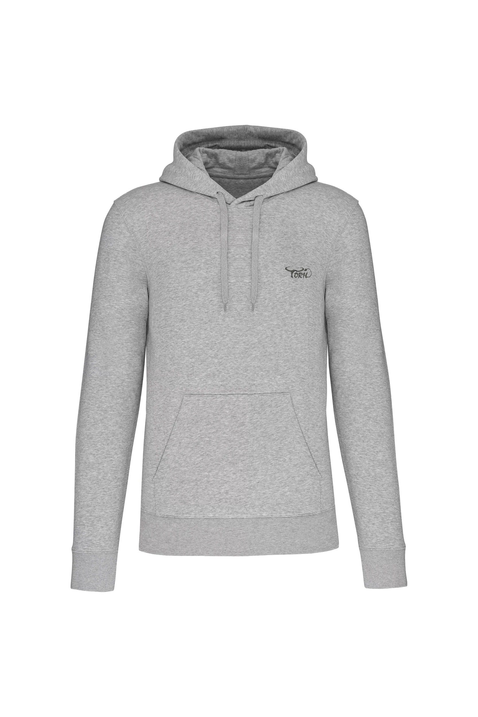 Sweat-shirt écoresponsable à capuche gris