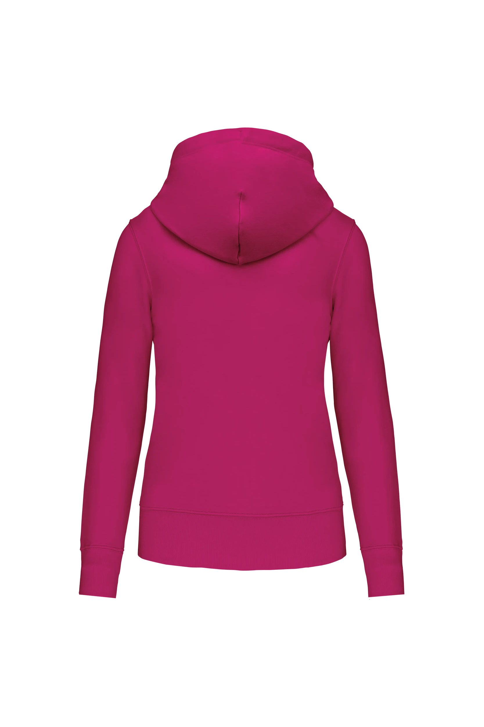Sweat-shirt écoresponsable à capuche fuchsia