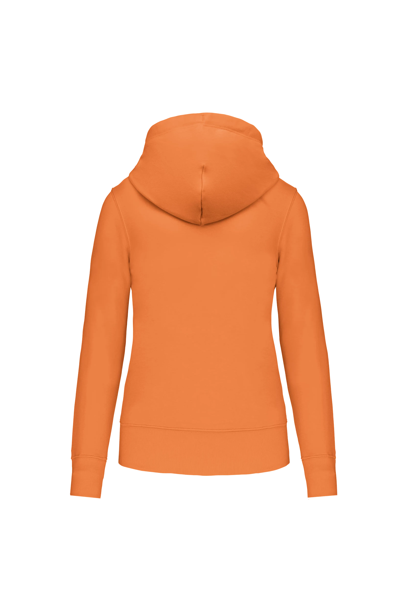 Sweat-shirt écoresponsable à capuche orange clair