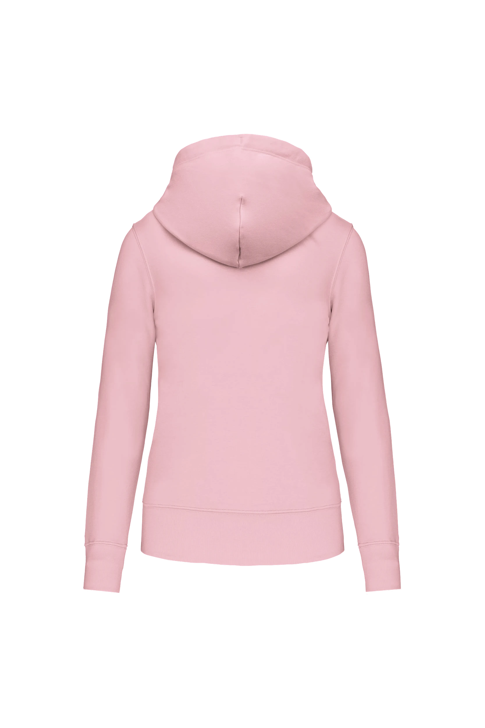 Sweat-shirt écoresponsable à capuche rose pâle