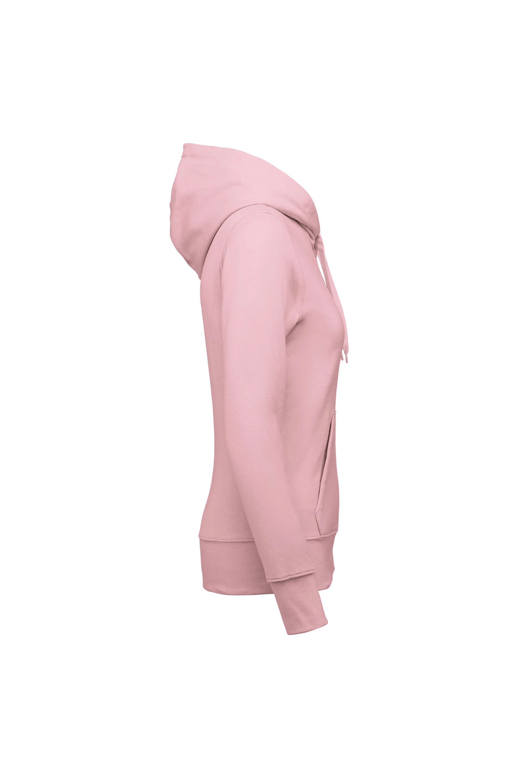 Sweat-shirt écoresponsable à capuche rose pâle