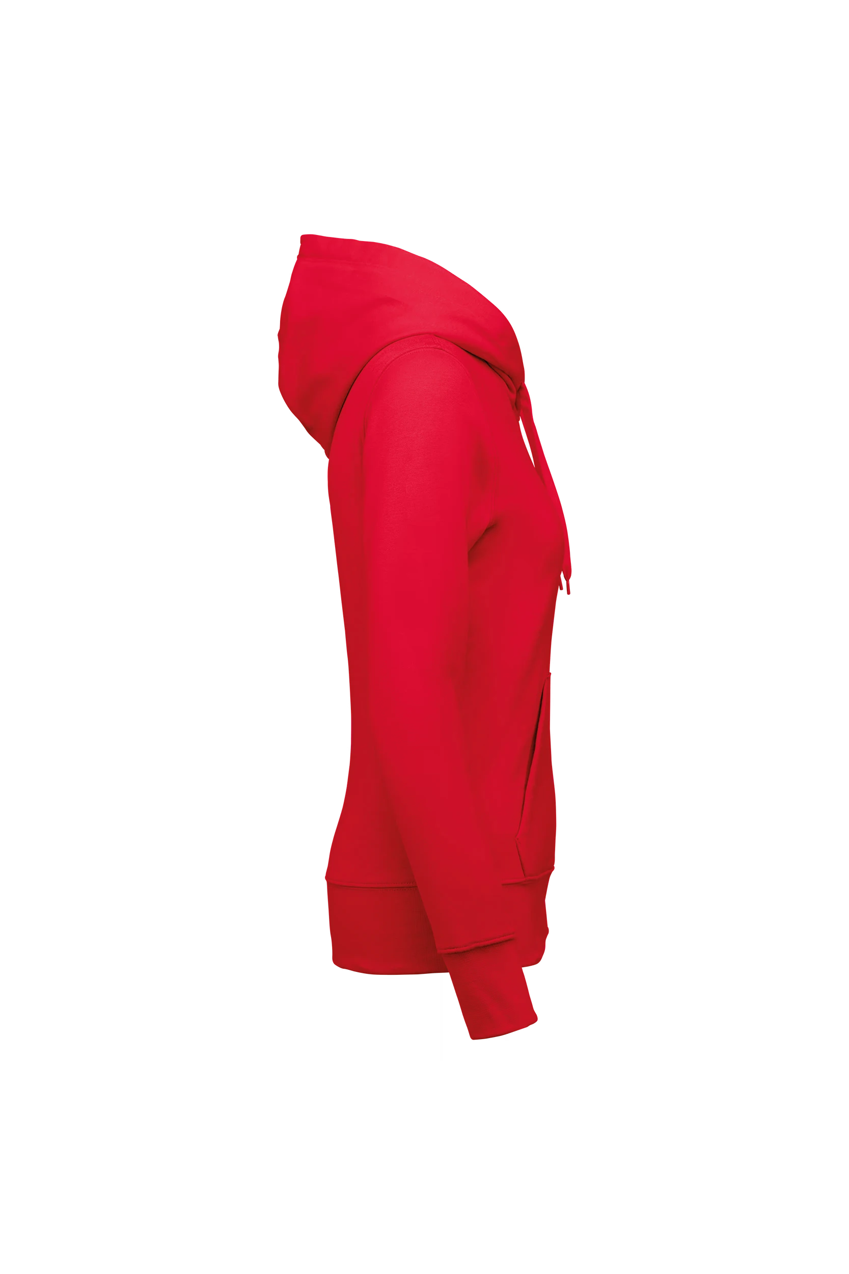 Sweat-shirt écoresponsable à capuche rouge