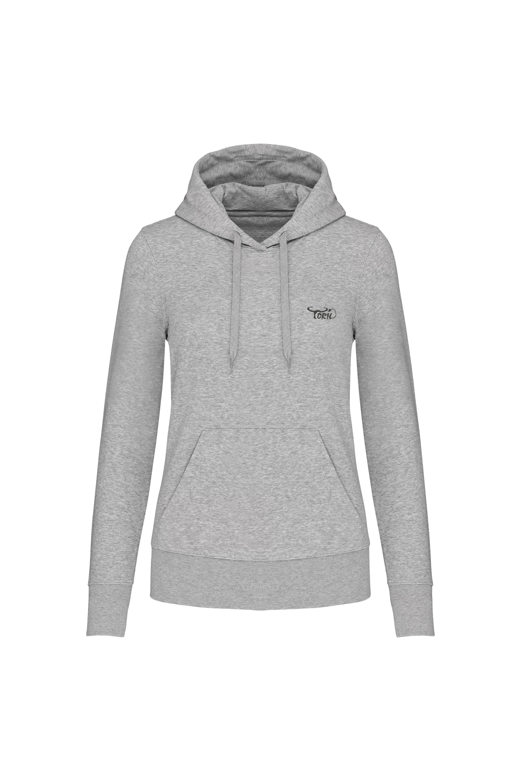 Sweat-shirt écoresponsable à capuche gris