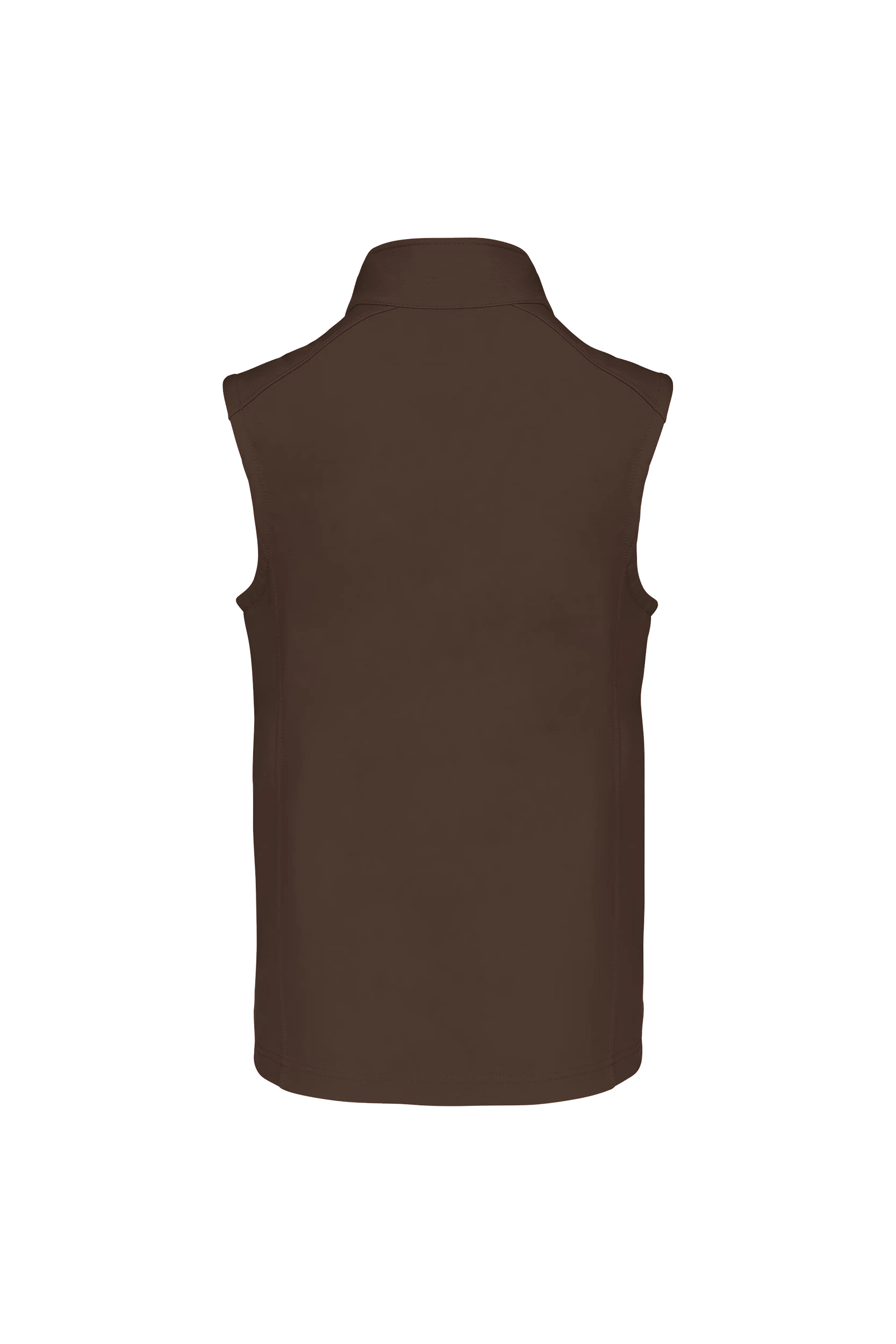 Gilet sans manches softshell chocolat
