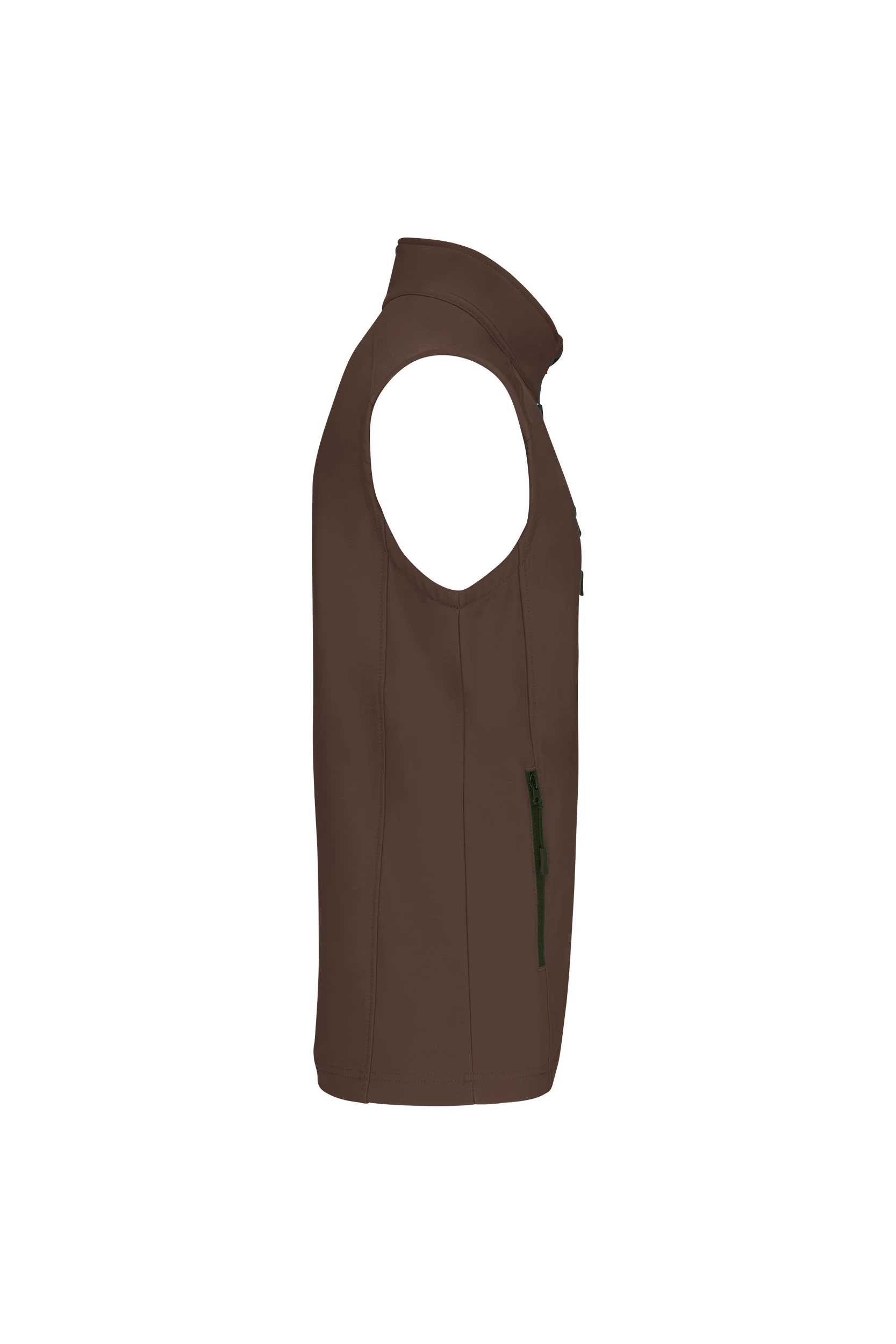 Gilet sans manches softshell chocolat