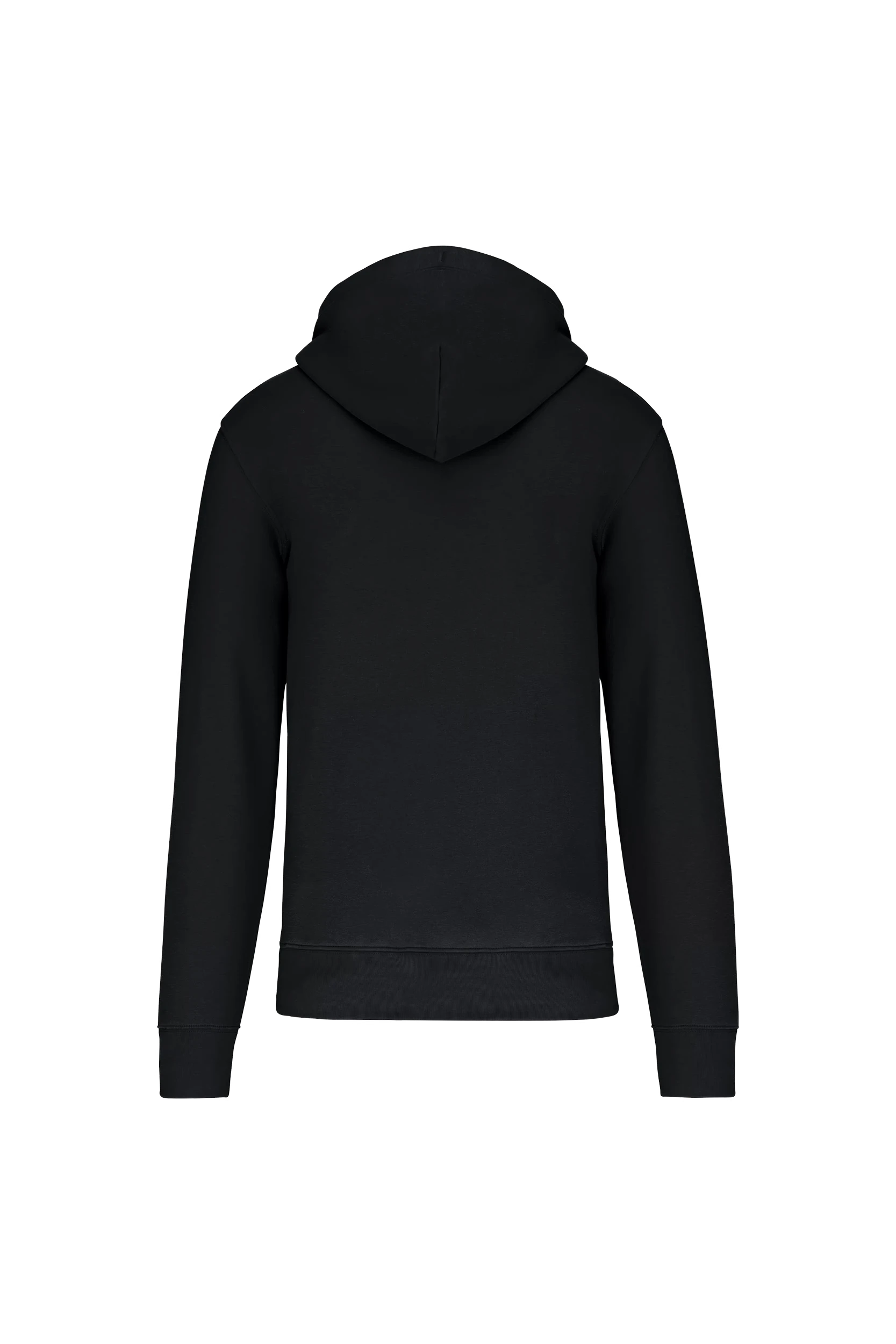 Sweat-shirt écoresponsable zippé à capuche noir