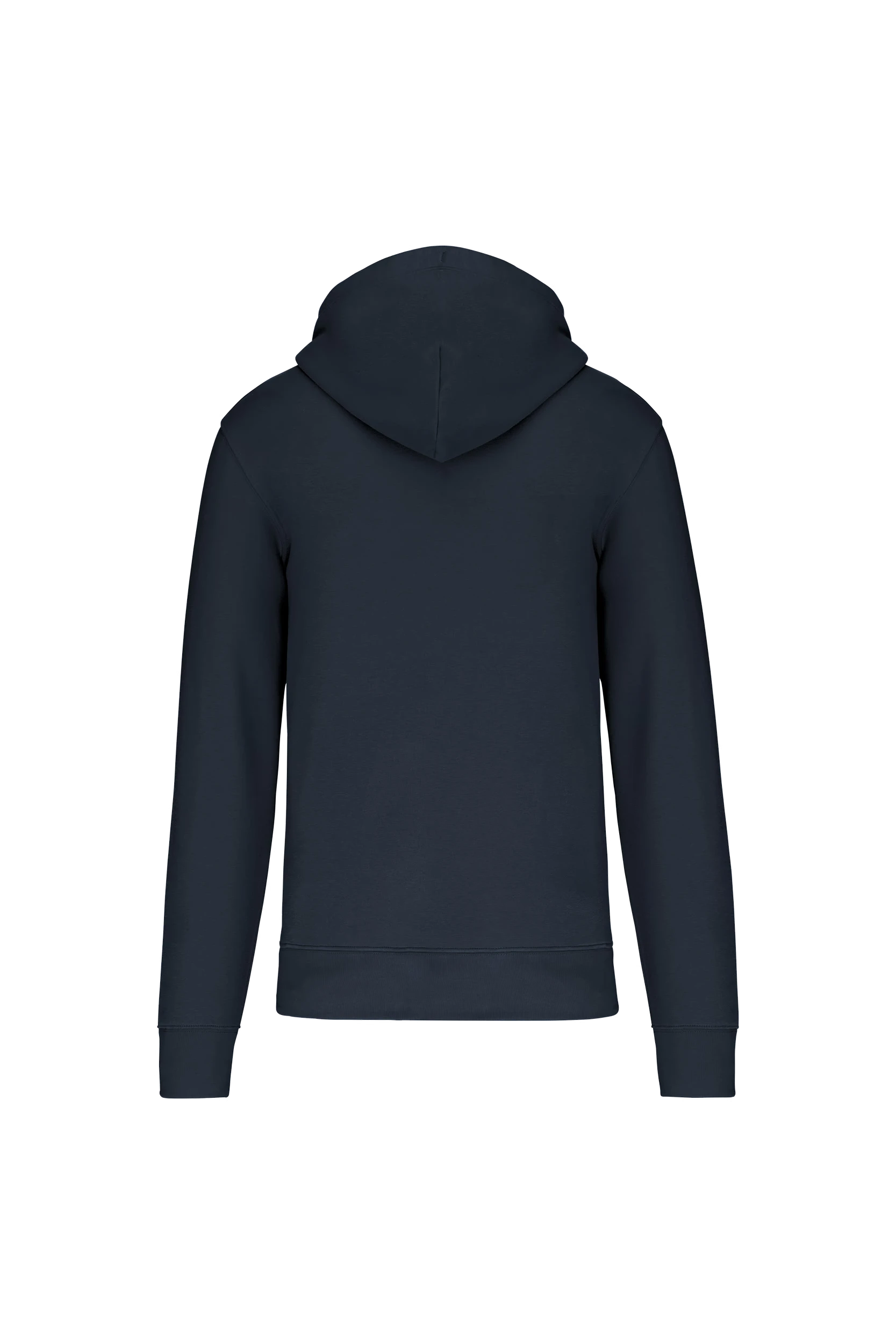 Sweat-shirt écoresponsable zippé à capuche marine
